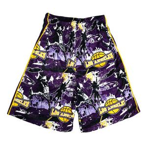 Flow Society Big Boys' LA Basketball Shorts -Purple