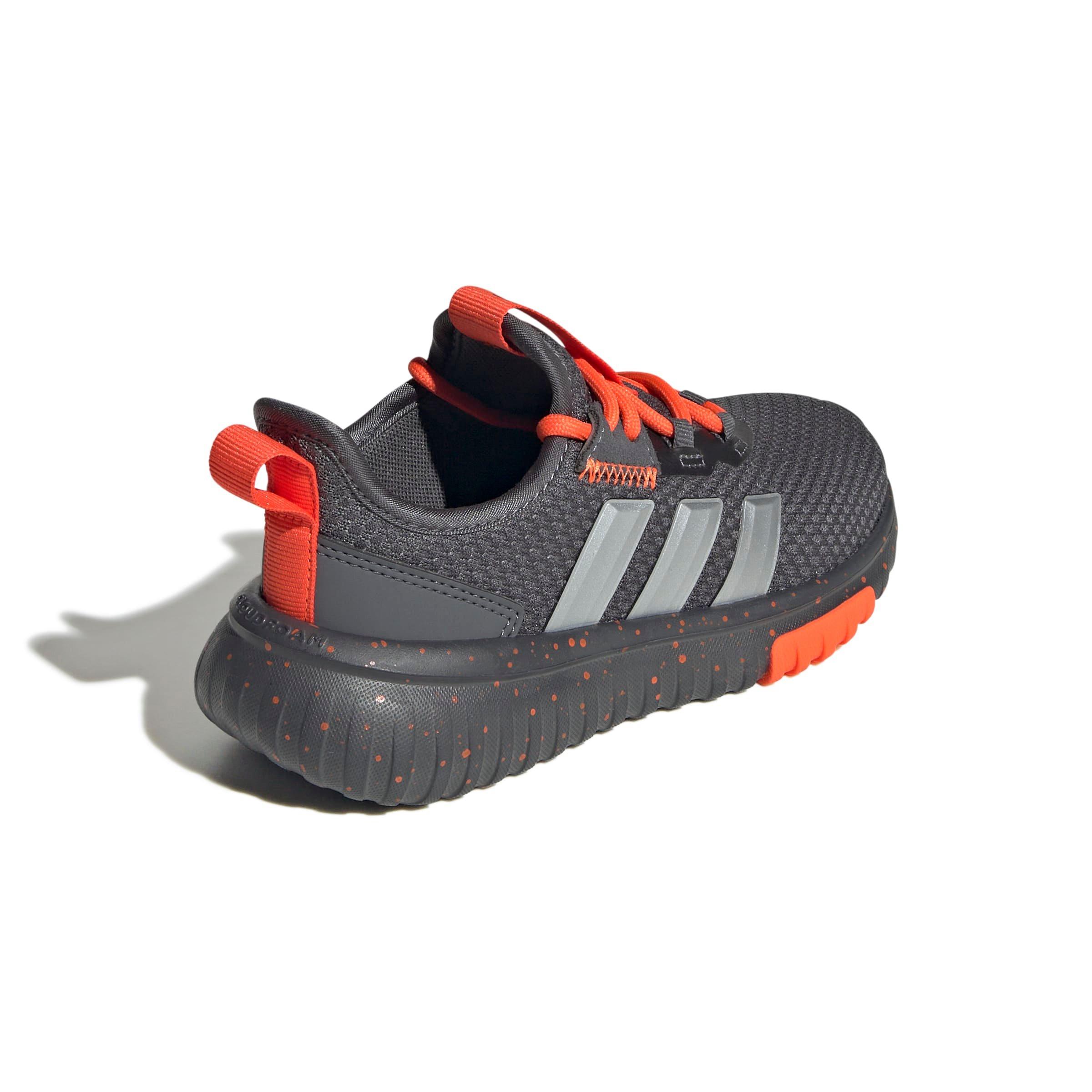 adidas Kaptir 4.0 "Grey Five/Matte Silver/Impact Orange" Grade School Boys' Shoe - GREY/SILVER/ORANGE Thumbnail View 4