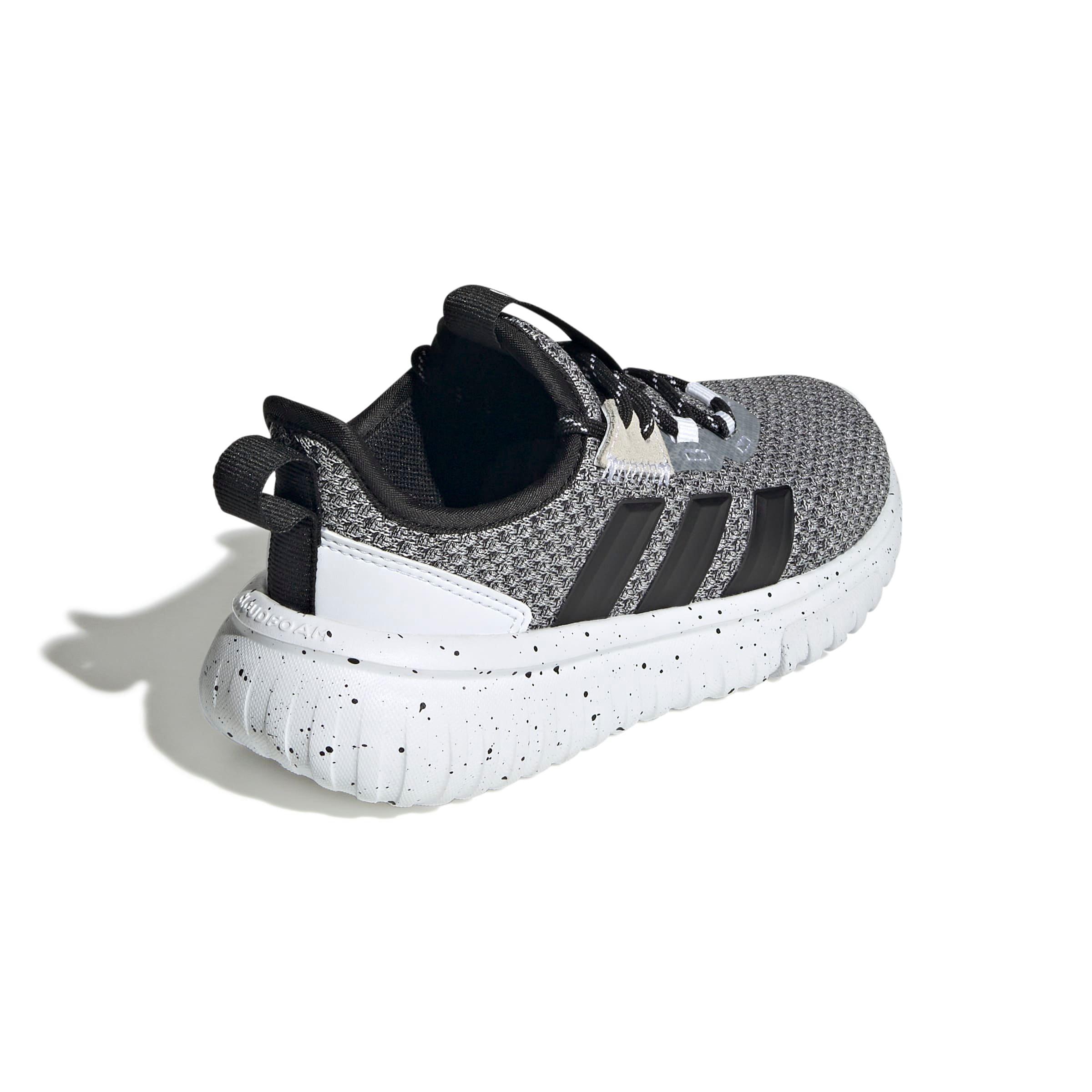 adidas Kaptir 4.0 "Ftwr White/Core Black/Ftwr White" Grade School Boys' Shoe - WHITE/BLACK/WHITE Thumbnail View 4