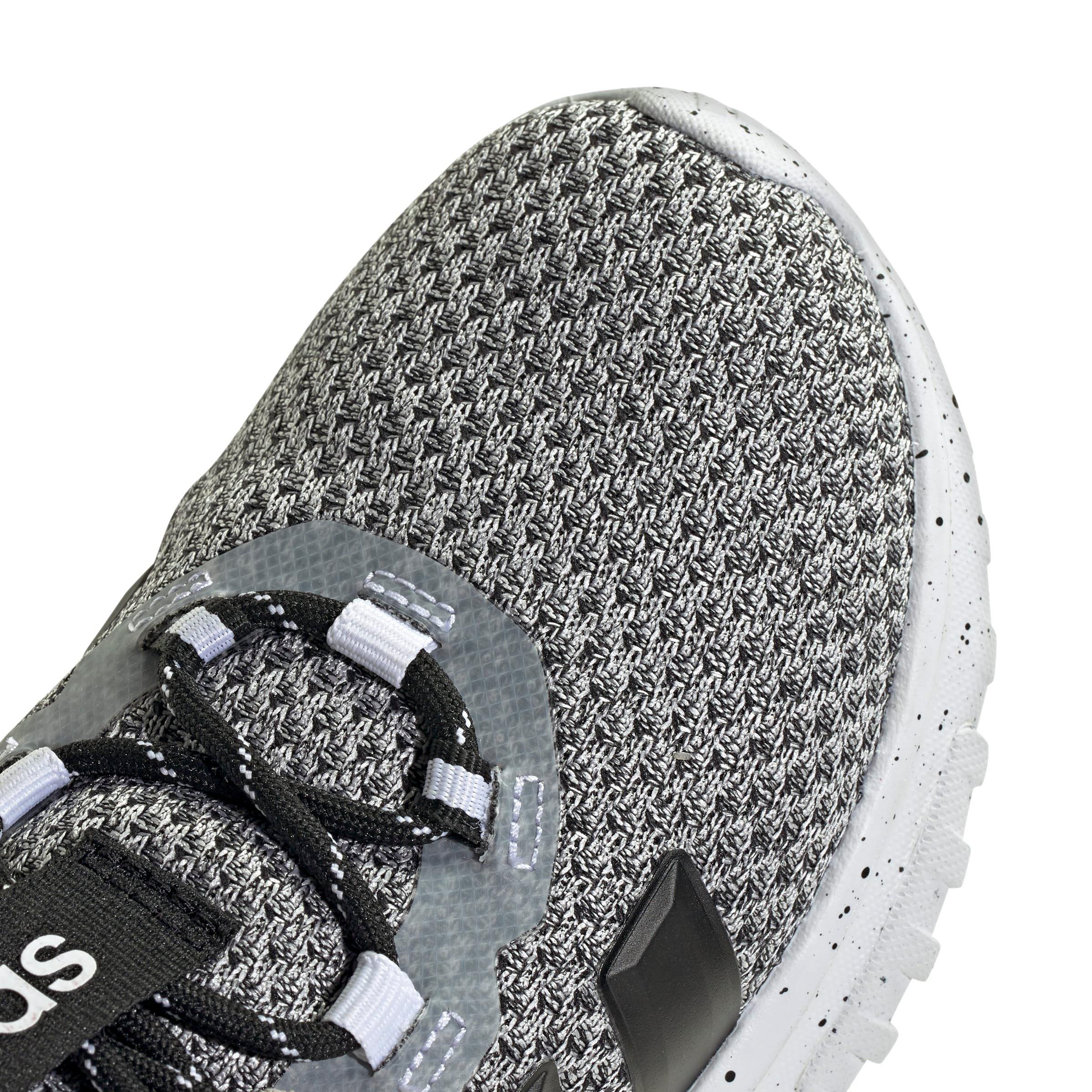 adidas Kaptir 4.0 "Ftwr White/Core Black/Ftwr White" Grade School Boys' Shoe - WHITE/BLACK/WHITE Thumbnail View 8