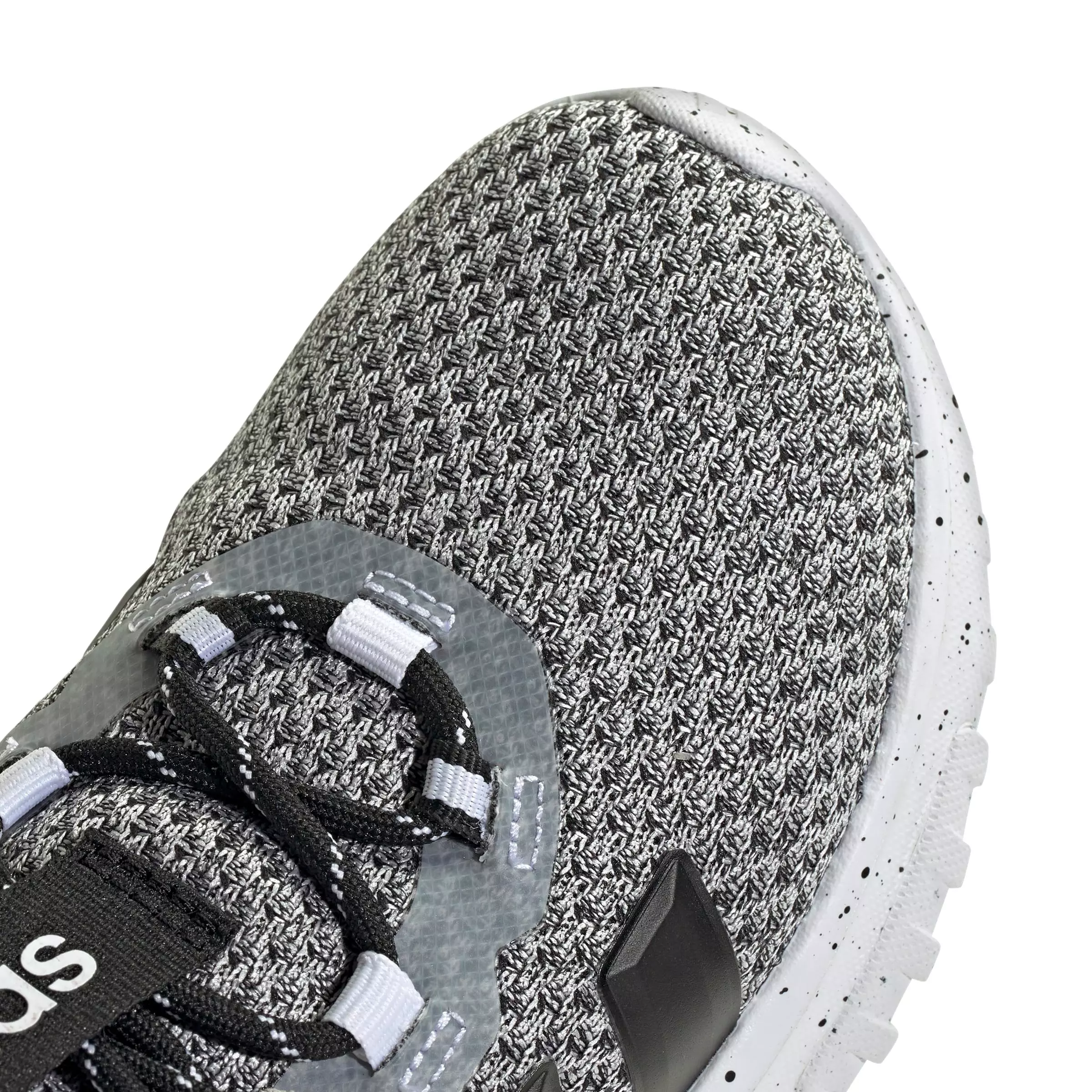 adidas Kaptir 4.0 "Ftwr White/Core Black/Ftwr White" Grade School Boys' Shoe - WHITE/BLACK/WHITE