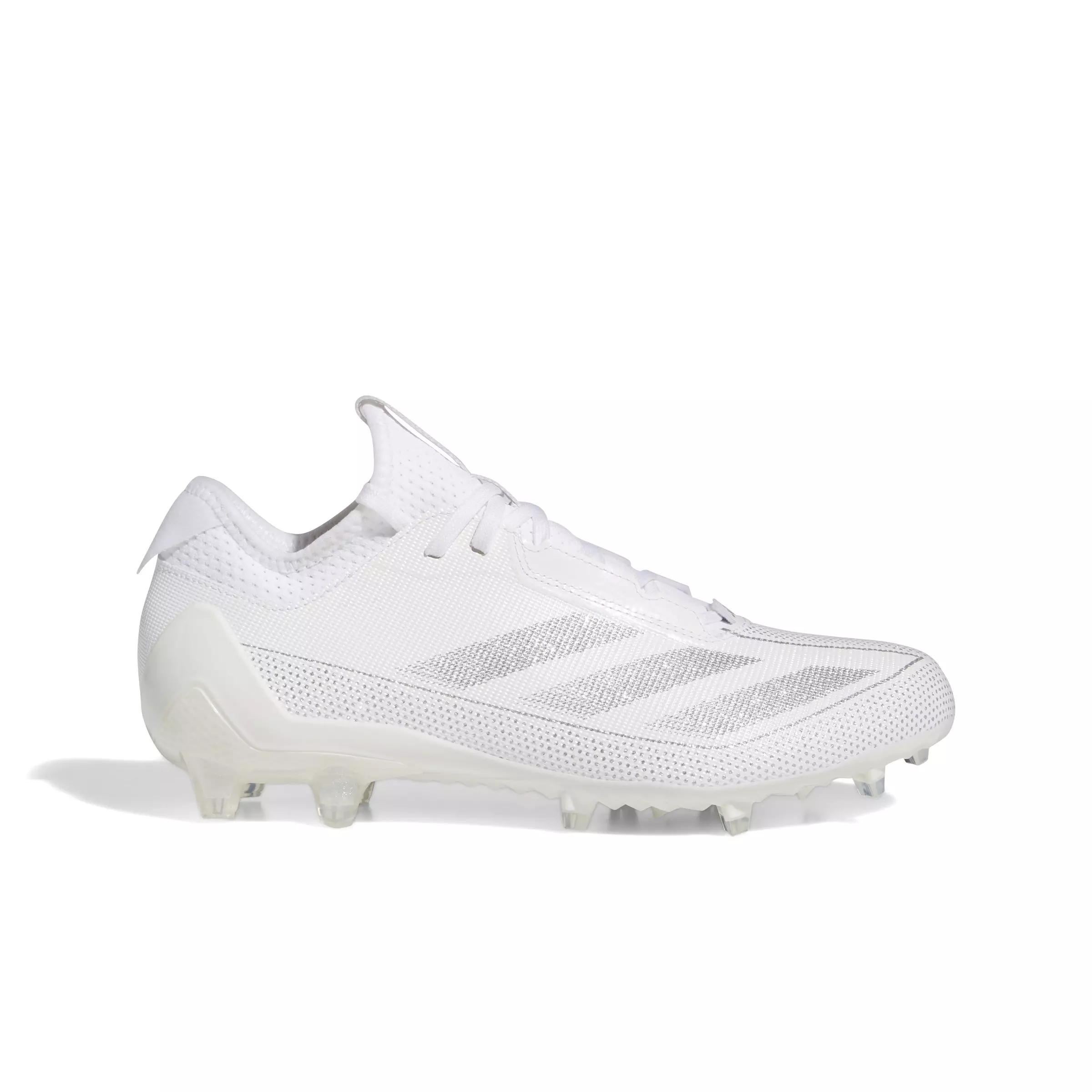 adidas Adizero Electric.1 "Ftwr White/Silver Metallic/Ftwr White" Men's Football Cleat - WHITE/SILVER/WHITE