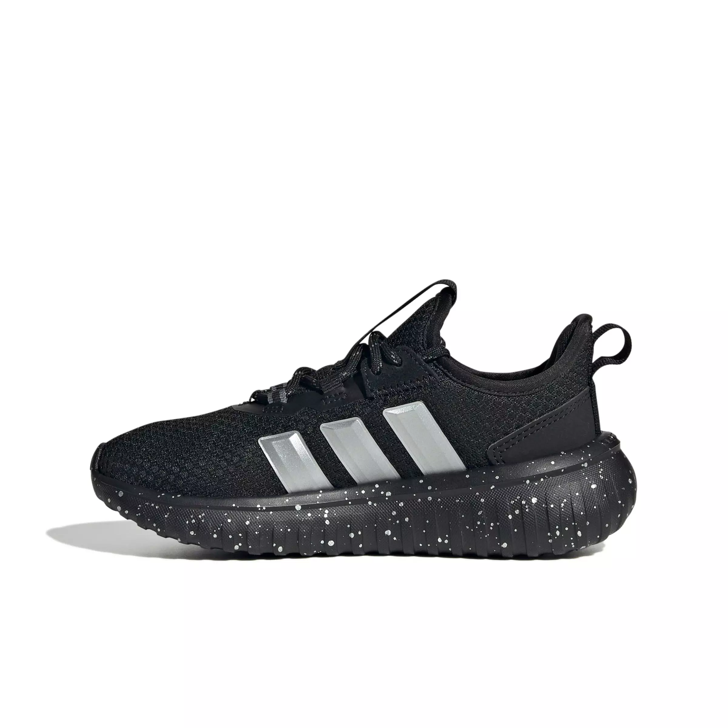 adidas Kaptir 4.0 "Core Black/Silver Metallic/Core Black" Grade School Boys' Shoe - BLACK/SILVER/BLACK