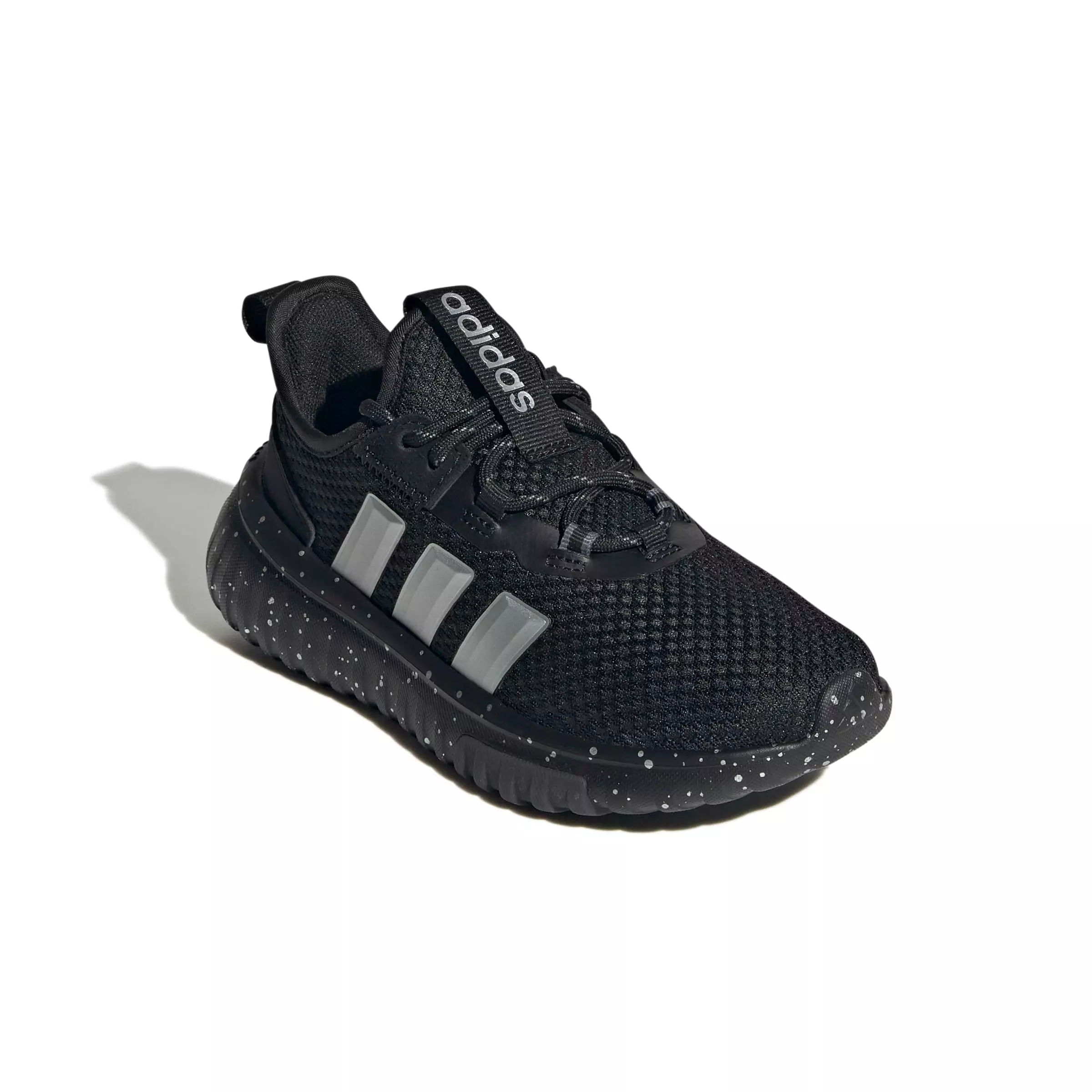 adidas Kaptir 4.0 "Core Black/Silver Metallic/Core Black" Grade School Boys' Shoe - BLACK/SILVER/BLACK
