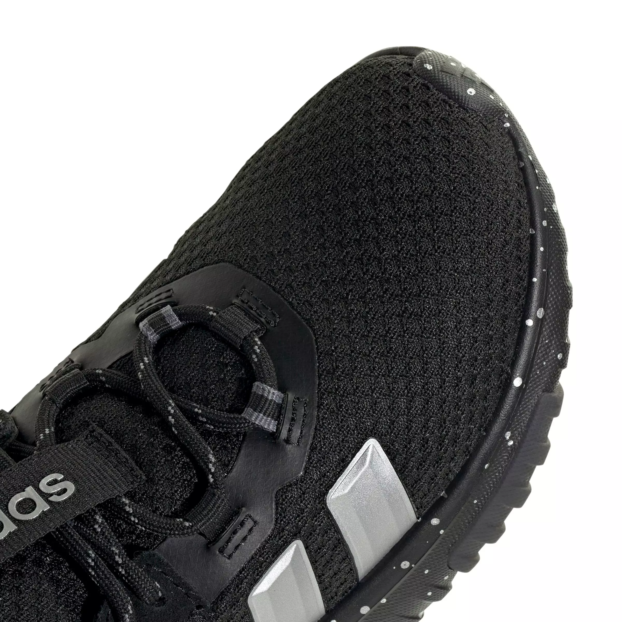 adidas Kaptir 4.0 "Core Black/Silver Metallic/Core Black" Grade School Boys' Shoe - BLACK/SILVER/BLACK