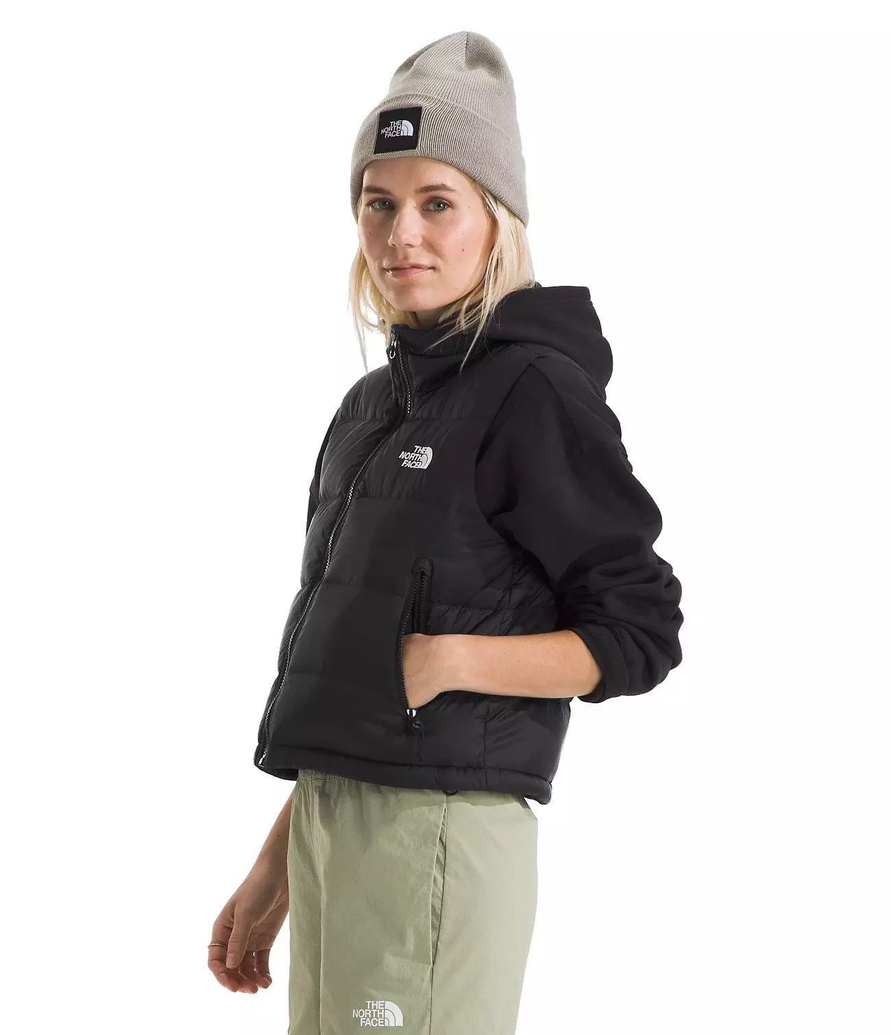 The North Face Women's Hydrenalite Down A-Line Vest -Black - BLACK