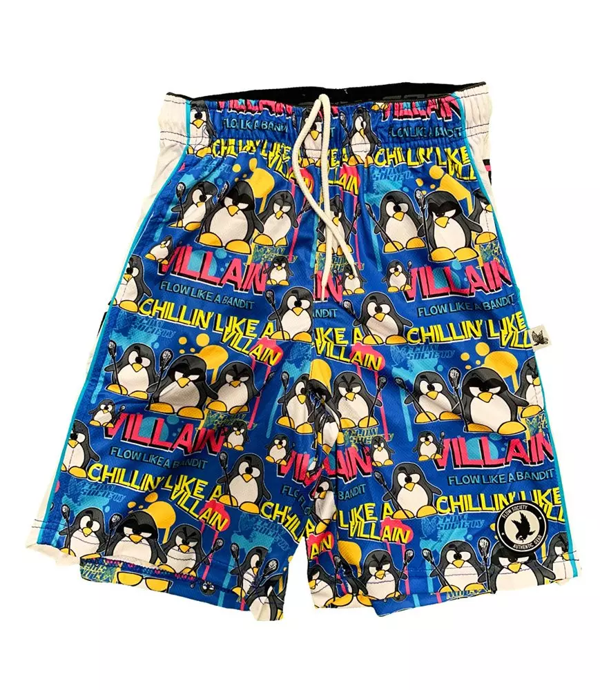 Flow Society Big Boys' Chillin Villain Attack Shorts - Blue - BLUE