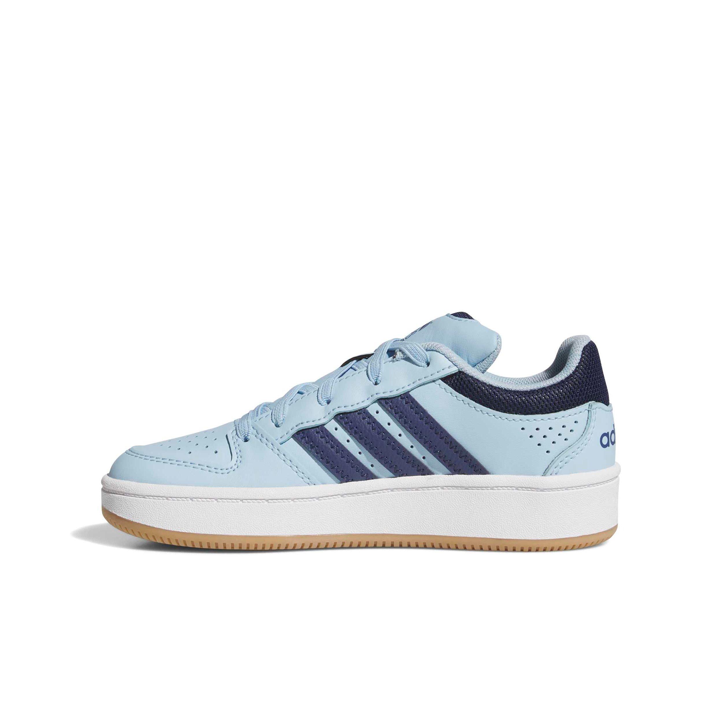 adidas Hoops Classic "Clear Sky/Dark Blue/Ftwr White" Preschool Boys' Shoe - SKY/DK BLUE/WHITE Thumbnail View 2