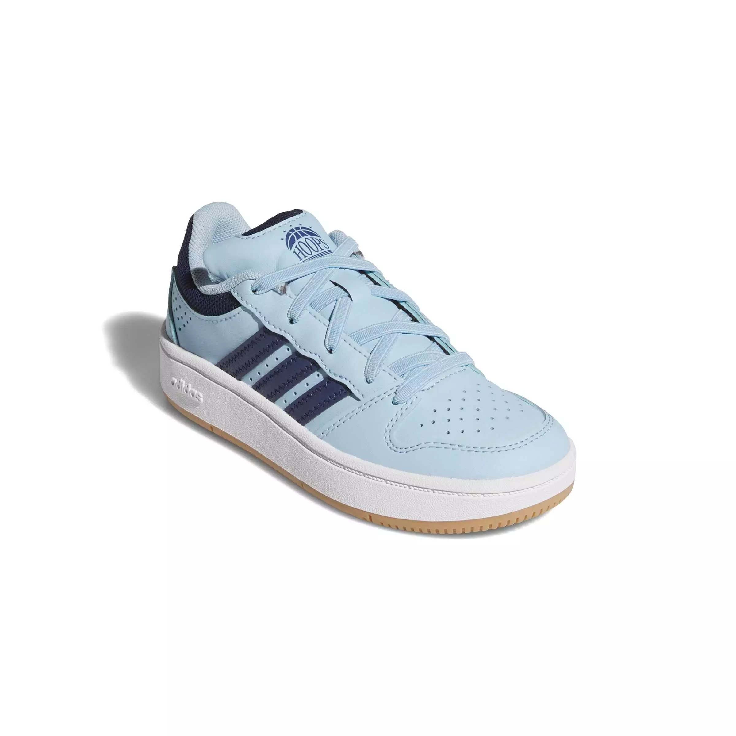 adidas Hoops Classic "Clear Sky/Dark Blue/Ftwr White" Preschool Boys' Shoe - SKY/DK BLUE/WHITE