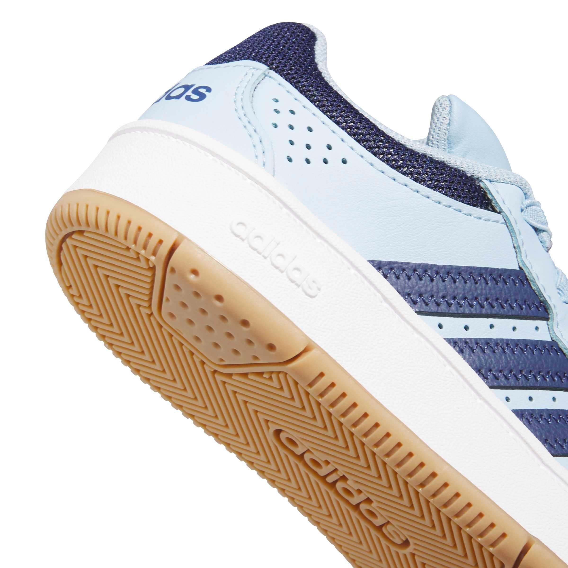 adidas Hoops Classic "Clear Sky/Dark Blue/Ftwr White" Preschool Boys' Shoe - SKY/DK BLUE/WHITE Thumbnail View 8