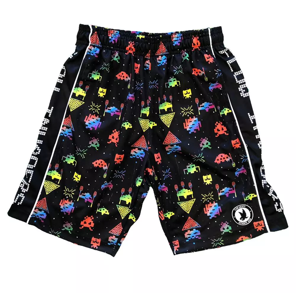 Flow Society Big Boys' Flow Vaders Attack Shorts - Black - BLACK