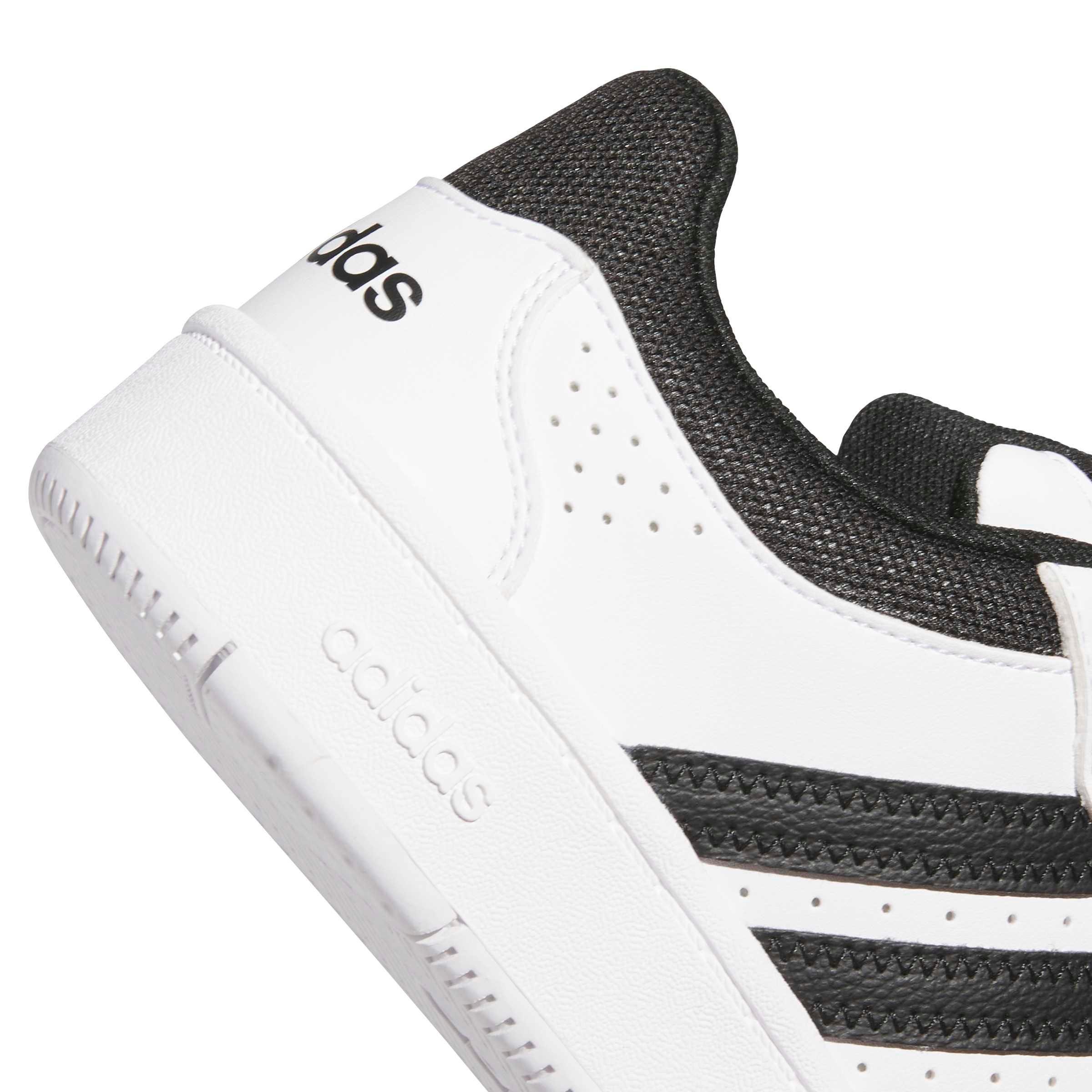 adidas Hoops Classic J "Ftwr White/Core Black/Orbit Grey" Grade School Boys' Shoe - WHITE/BLACK/GREY Thumbnail View 7
