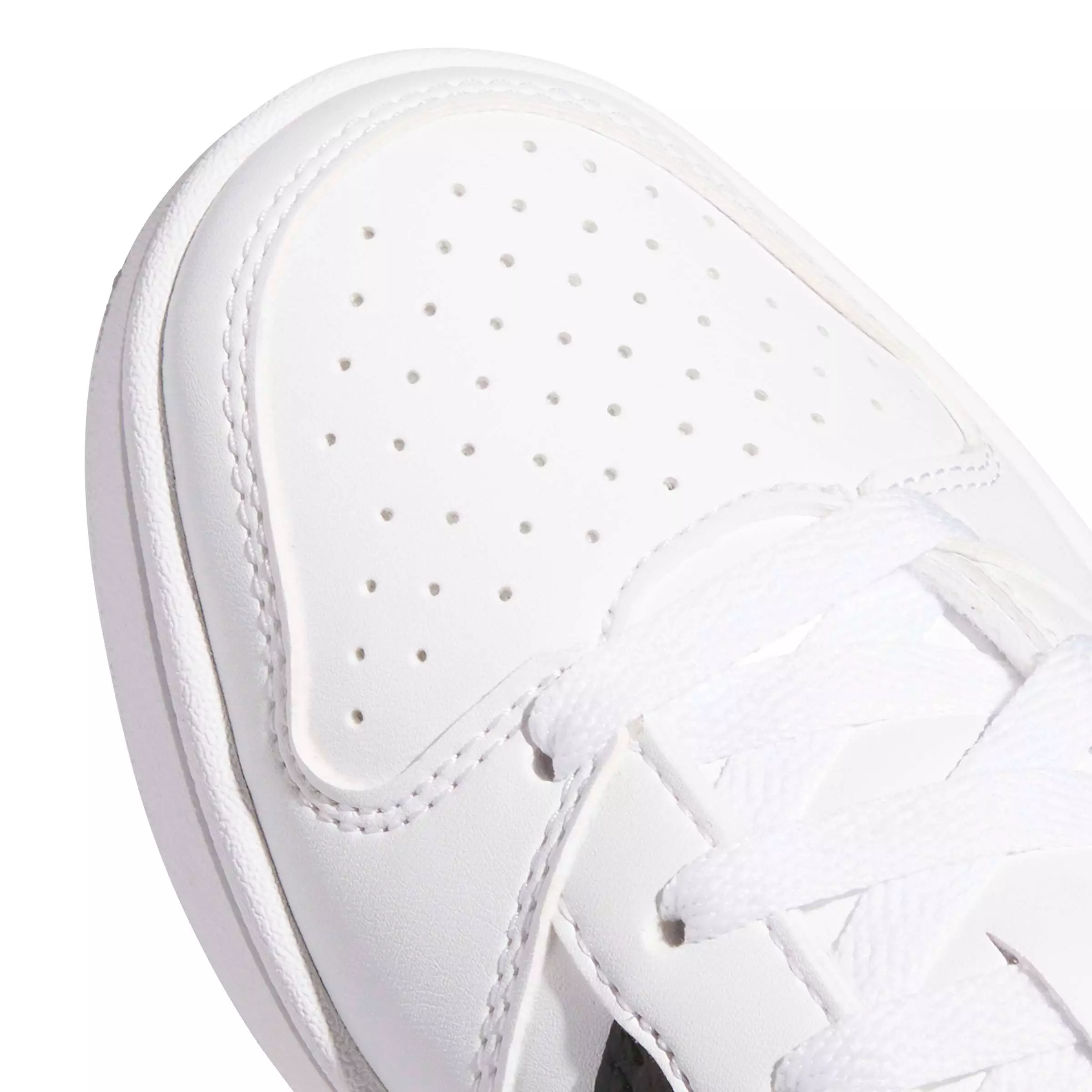 adidas Hoops Classic J "Ftwr White/Core Black/Orbit Grey" Grade School Boys' Shoe - WHITE/BLACK/GREY