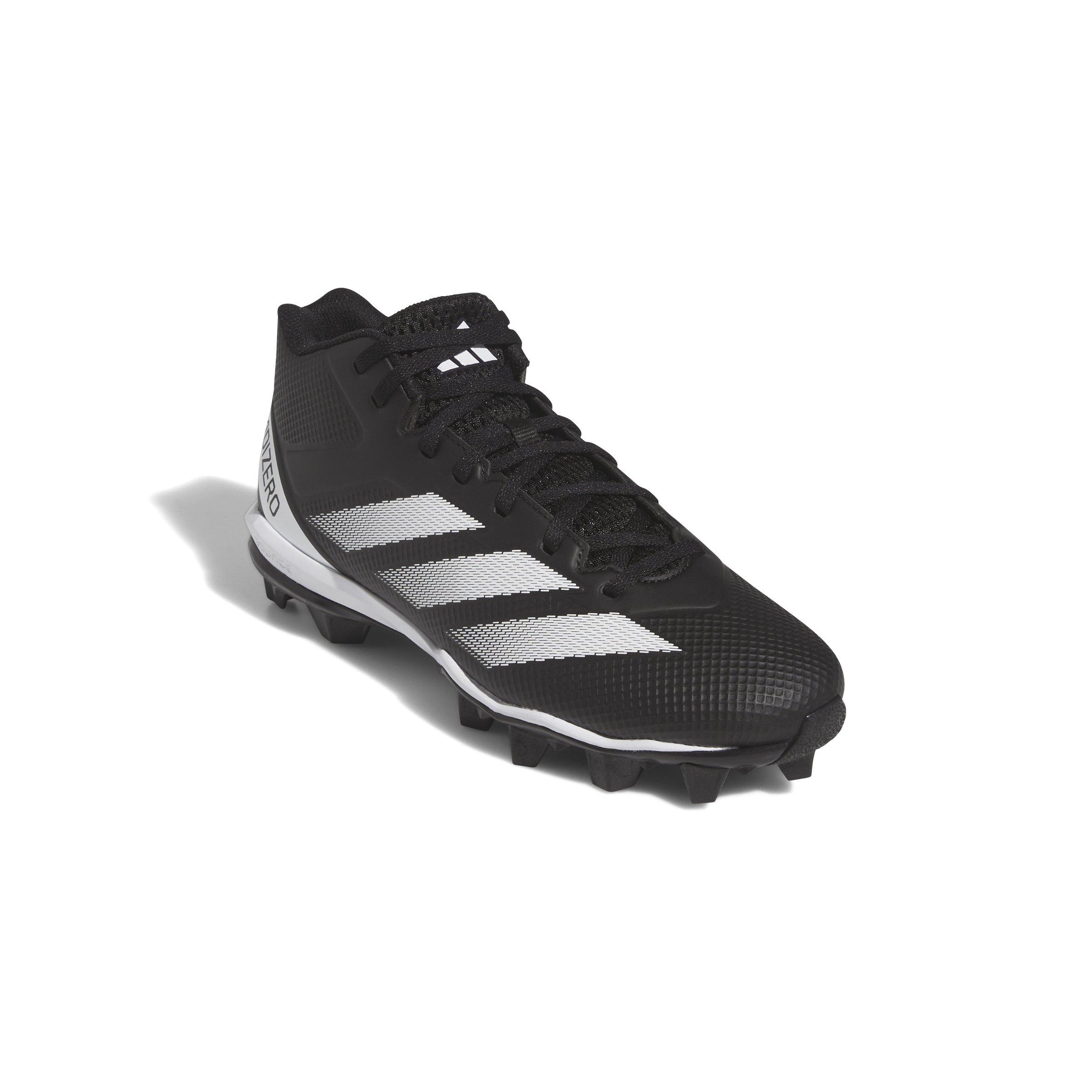 adidas Adizero Impact.2 Molded "Core Black/Ftwr White/Core Black" Men's Football Cleat - BLACK/WHITE/BLACK Thumbnail View 3