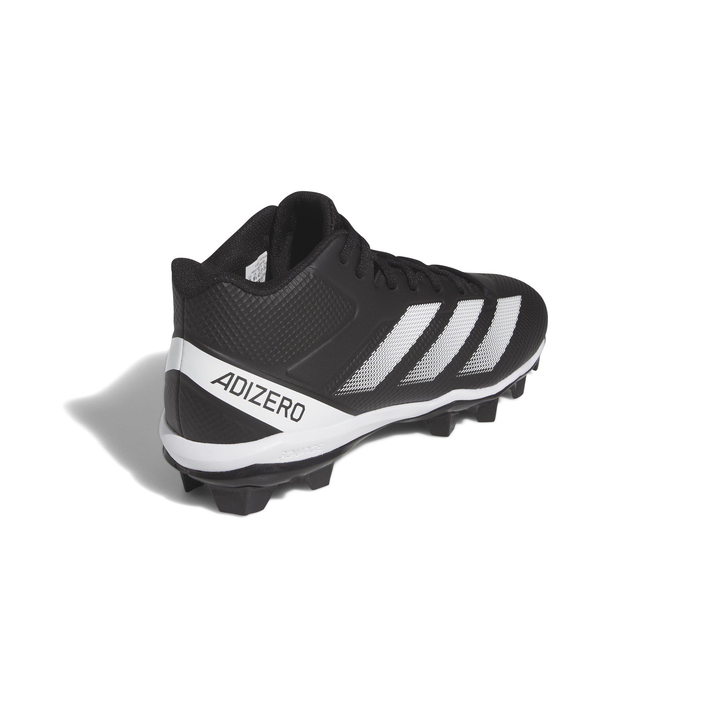 adidas Adizero Impact.2 Molded "Core Black/Ftwr White/Core Black" Men's Football Cleat - BLACK/WHITE/BLACK Thumbnail View 4