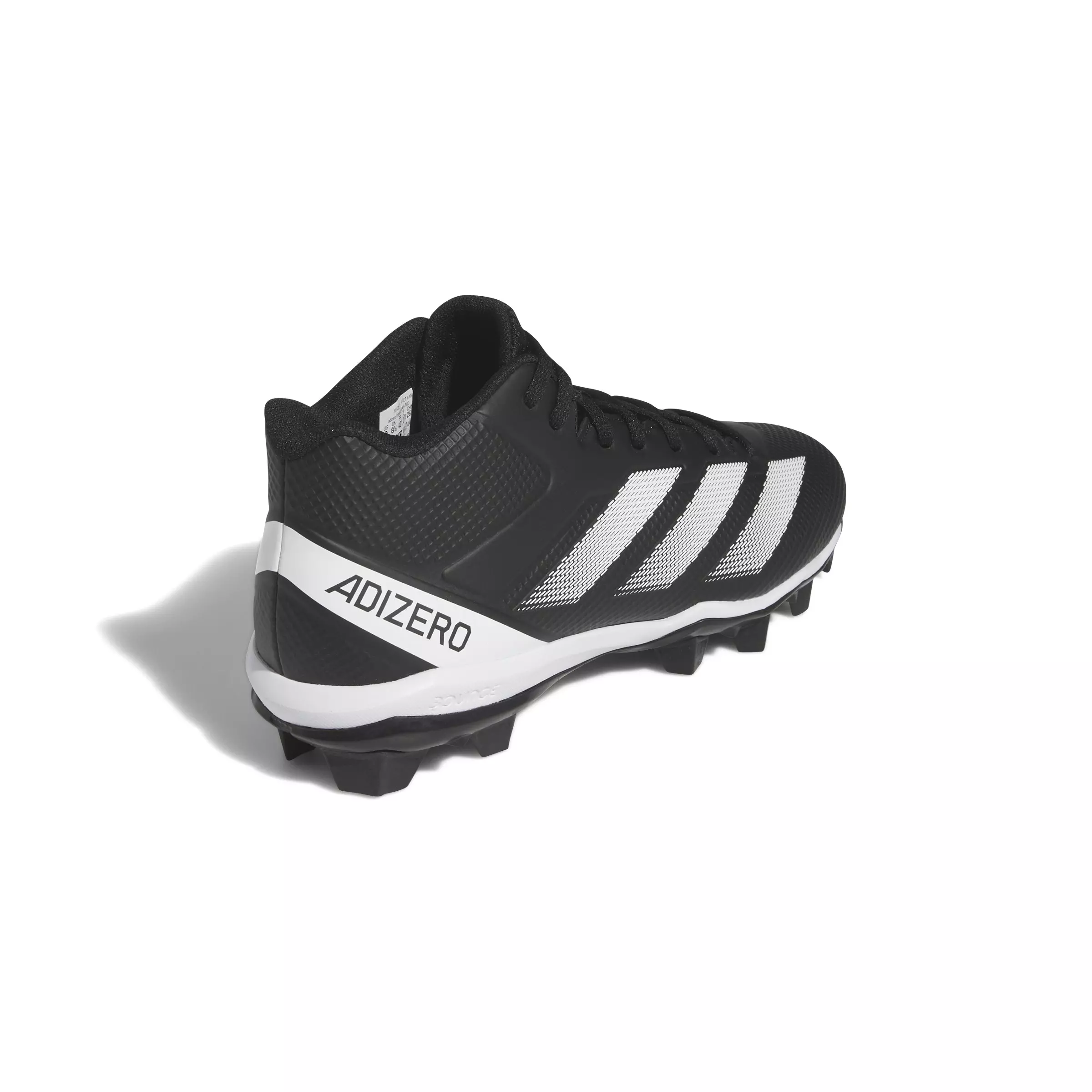 adidas Adizero Impact.2 Molded "Core Black/Ftwr White/Core Black" Men's Football Cleat - BLACK/WHITE/BLACK