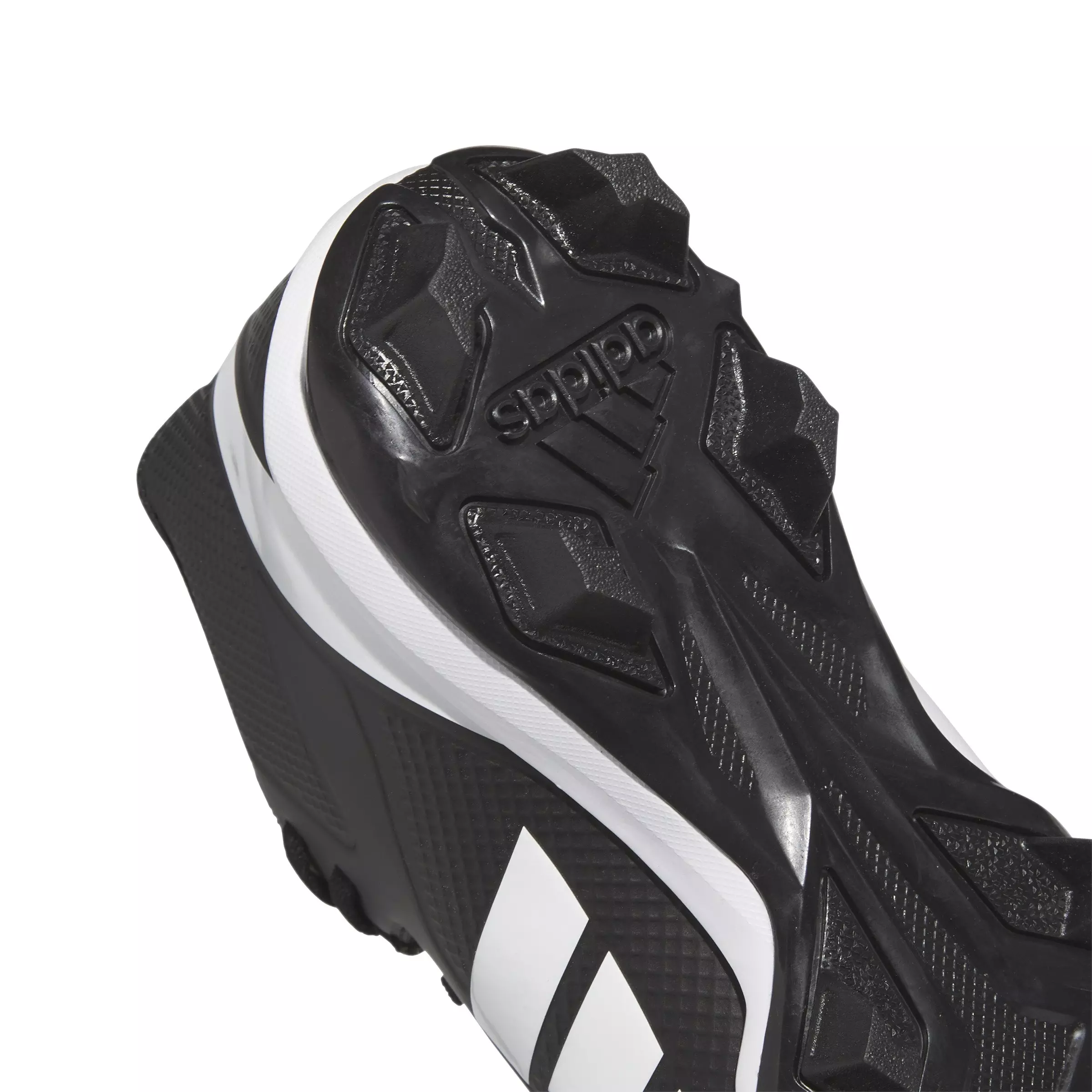 adidas Adizero Impact.2 Molded "Core Black/Ftwr White/Core Black" Men's Football Cleat - BLACK/WHITE/BLACK