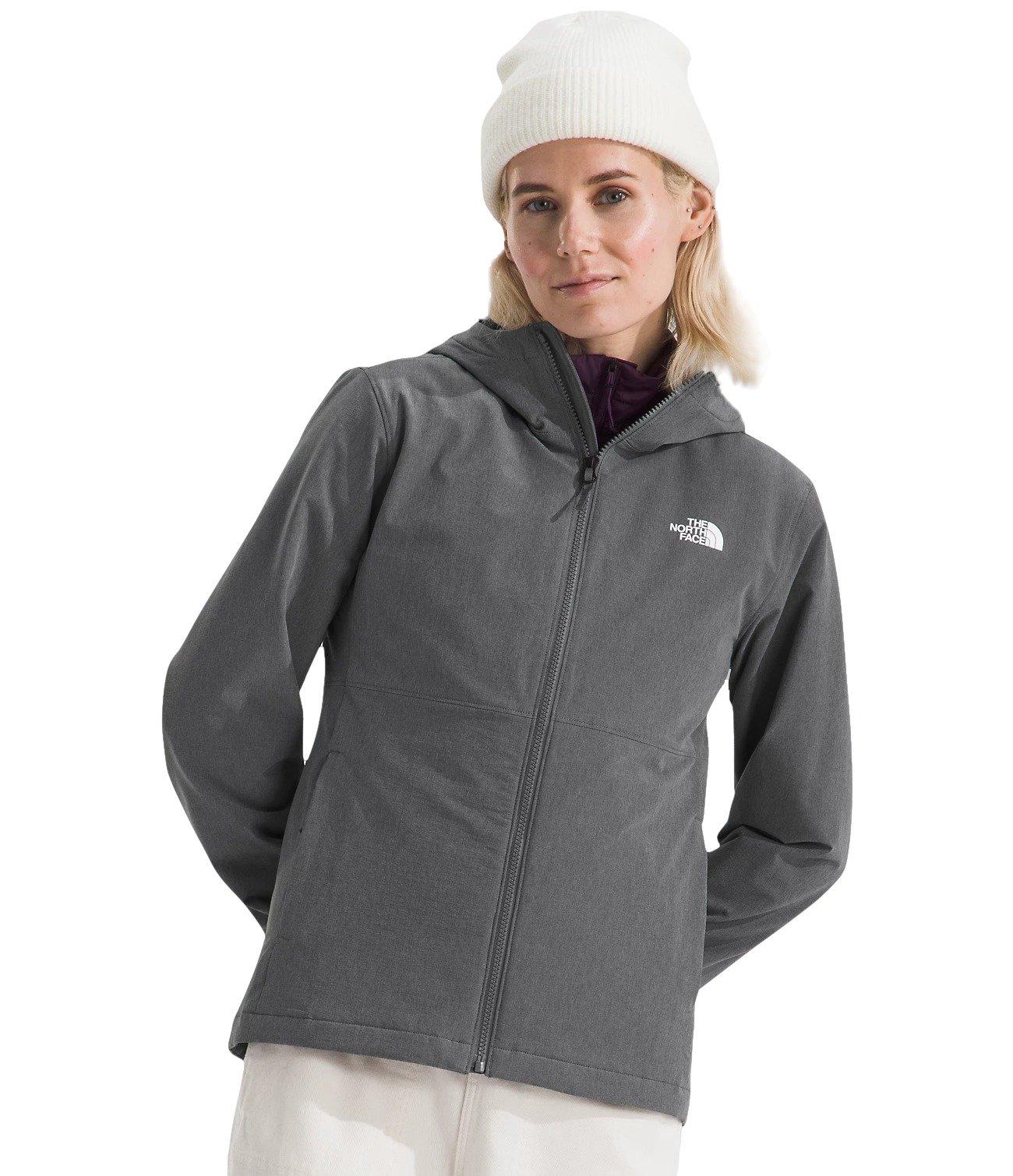 The North Face Women's Shelbe Raschel Hoodie Jacket - GREY Thumbnail View 1