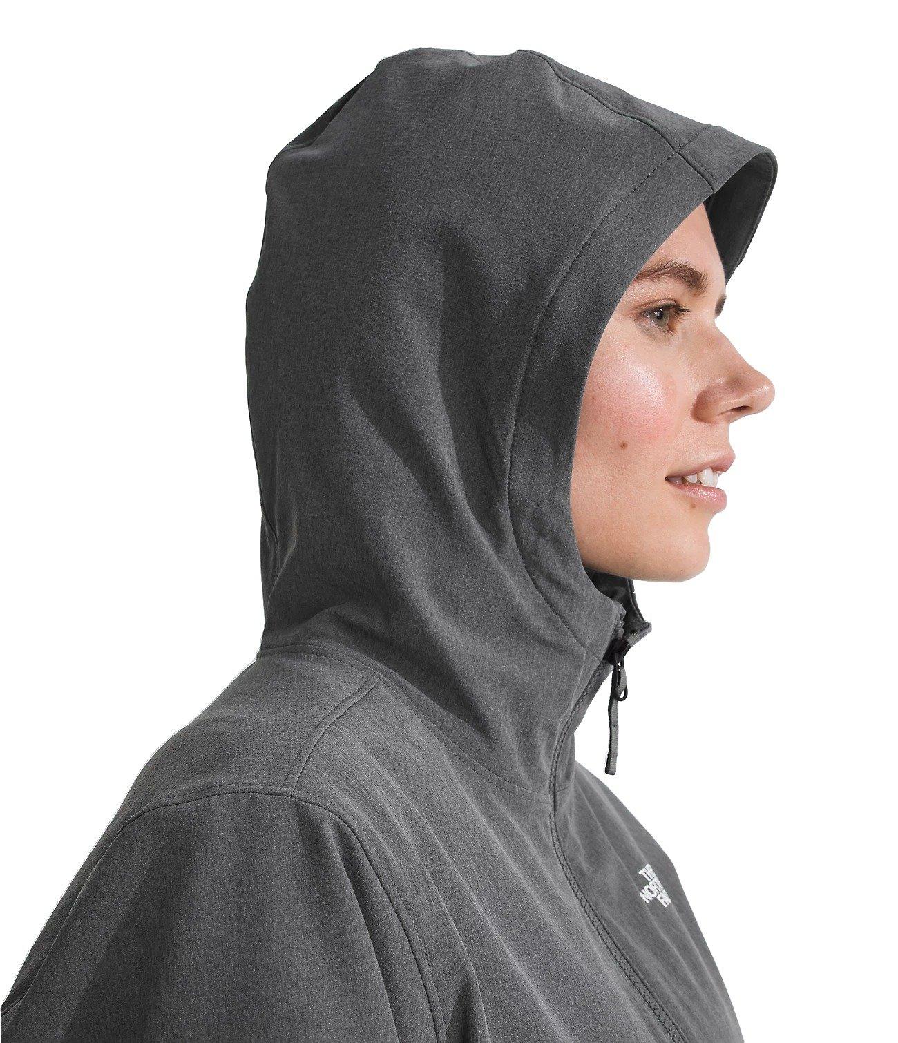 The North Face Women's Shelbe Raschel Hoodie Jacket - GREY Thumbnail View 5