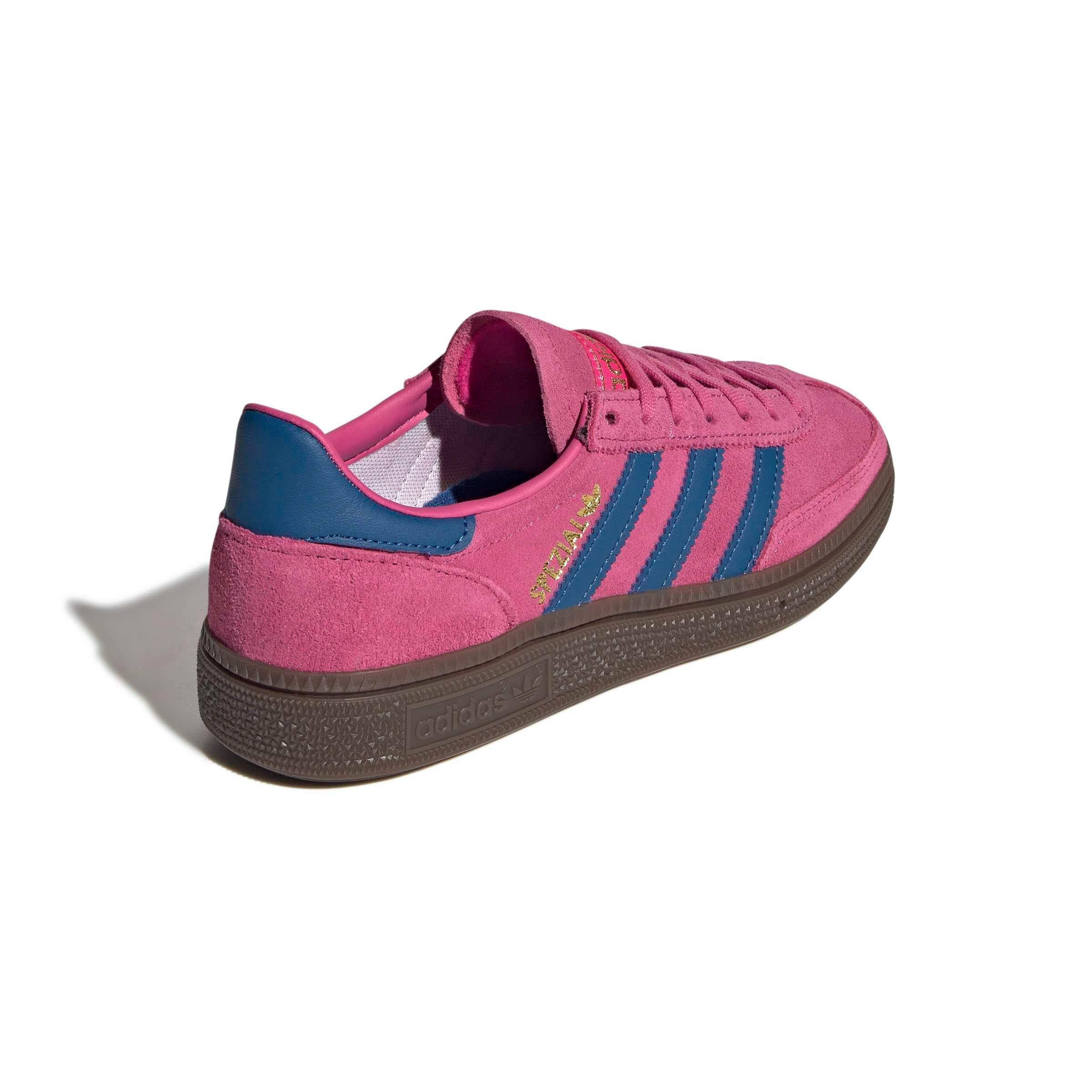 adidas Originals Handball Spezial "Shock Pink/Dark Marine/Gum 5" Grade School Girls' Shoe - PINK/DK MARINE/GUM Thumbnail View 4