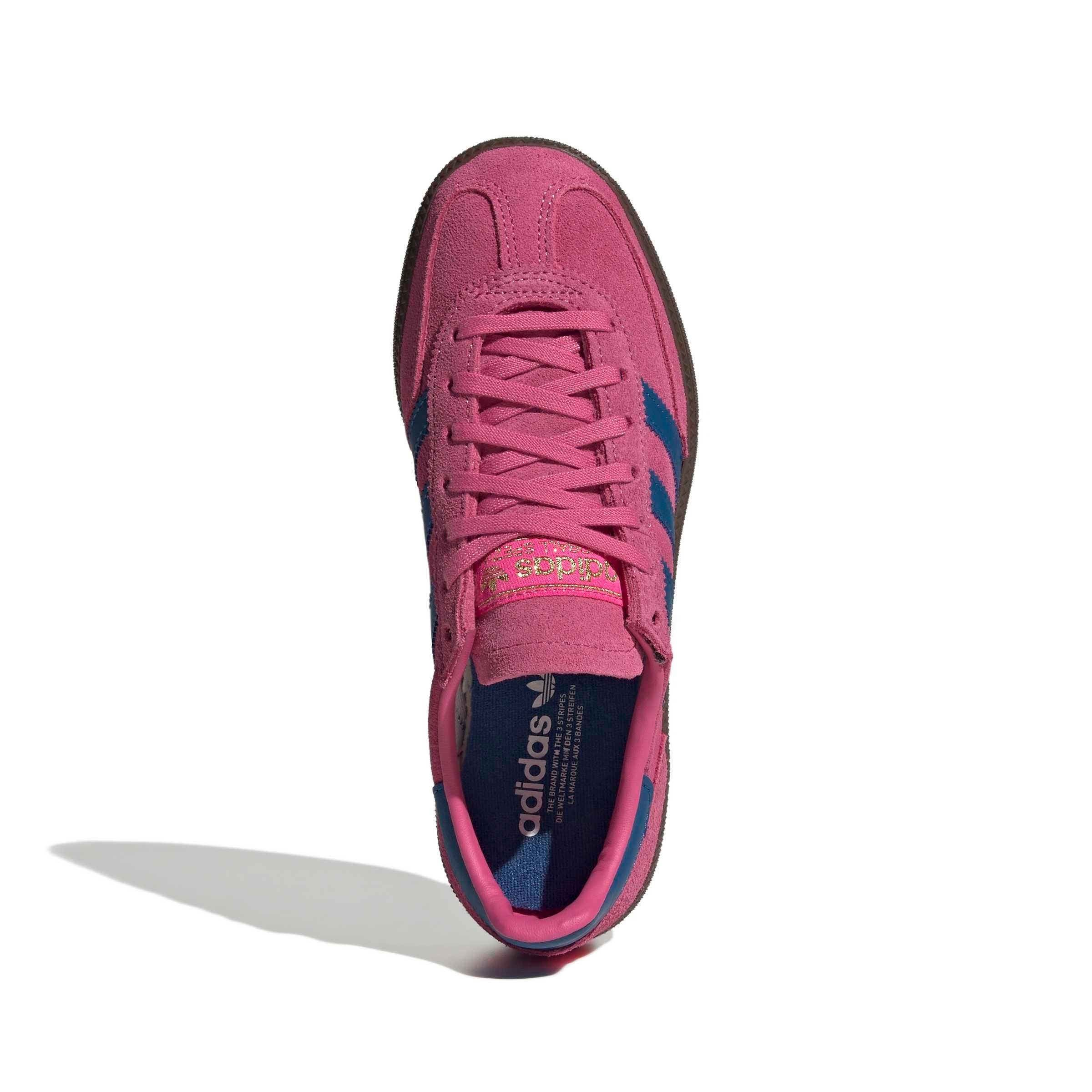 adidas Originals Handball Spezial "Shock Pink/Dark Marine/Gum 5" Grade School Girls' Shoe - PINK/DK MARINE/GUM Thumbnail View 5