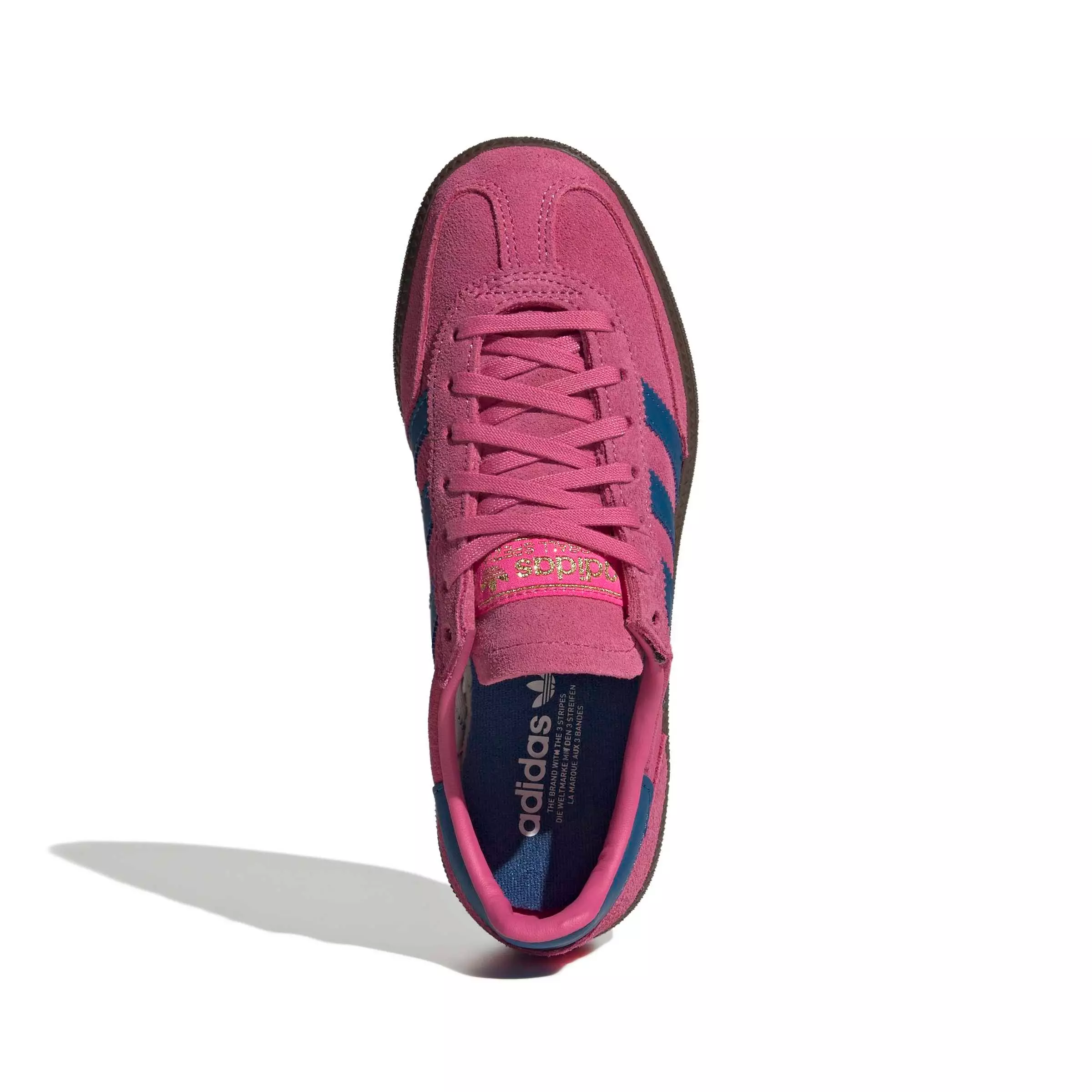 adidas Originals Handball Spezial "Shock Pink/Dark Marine/Gum 5" Grade School Girls' Shoe - PINK/DK MARINE/GUM