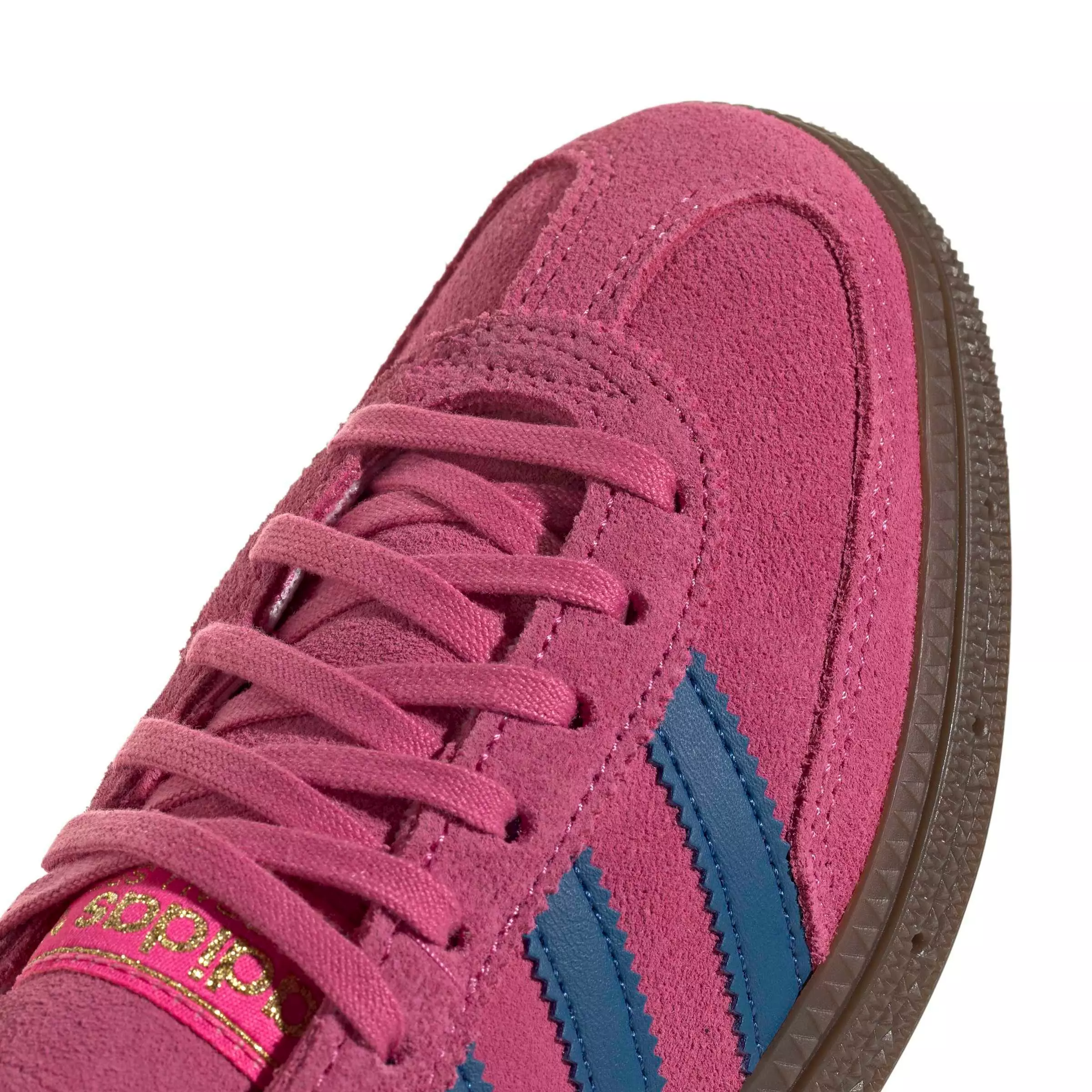 adidas Originals Handball Spezial "Shock Pink/Dark Marine/Gum 5" Grade School Girls' Shoe - PINK/DK MARINE/GUM