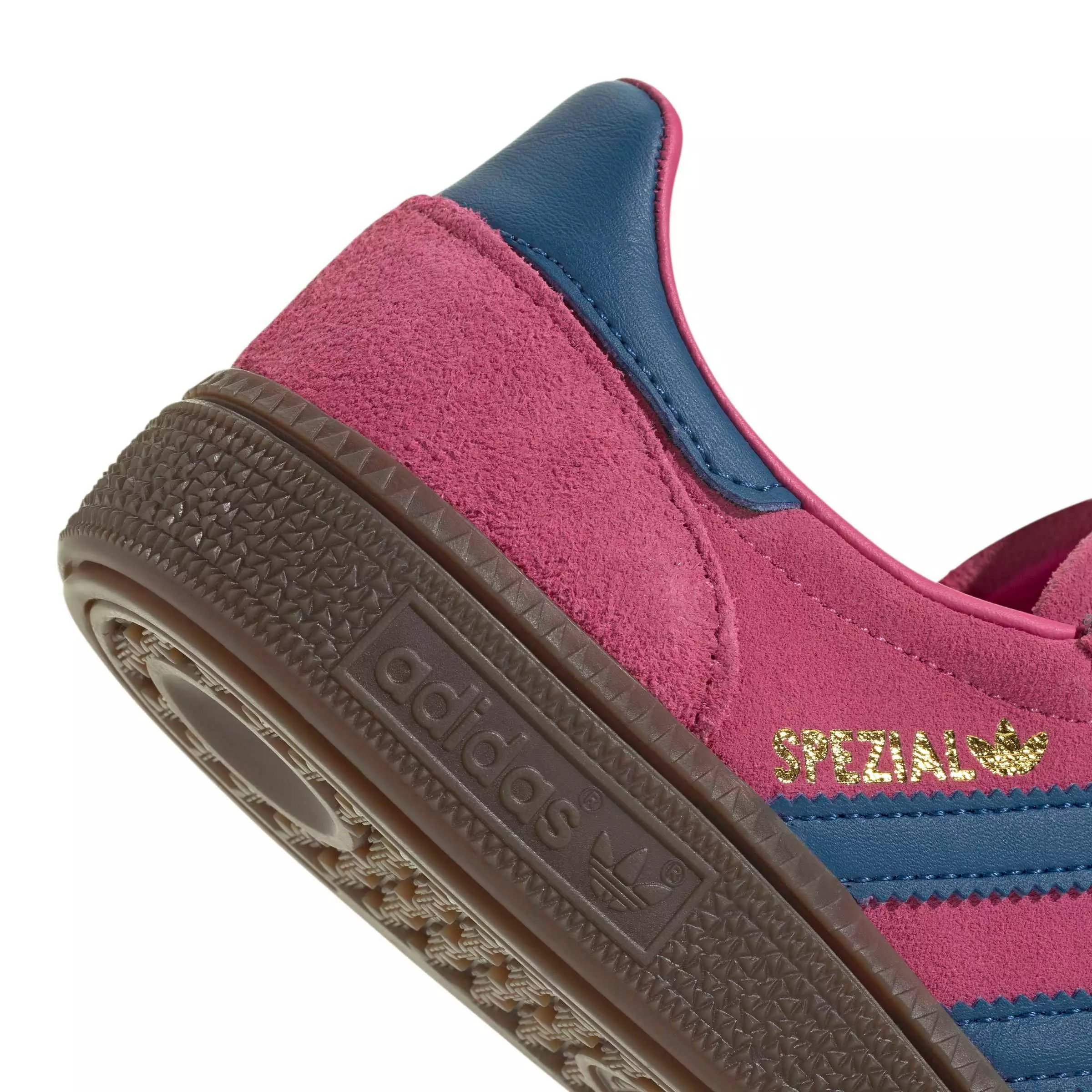 adidas Originals Handball Spezial "Shock Pink/Dark Marine/Gum 5" Grade School Girls' Shoe - PINK/DK MARINE/GUM