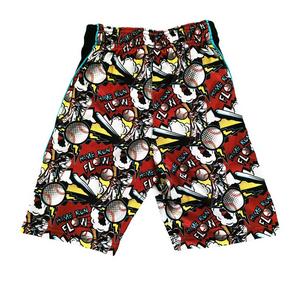 Flow Society Big Boys' Home Run Attack Shorts -Red