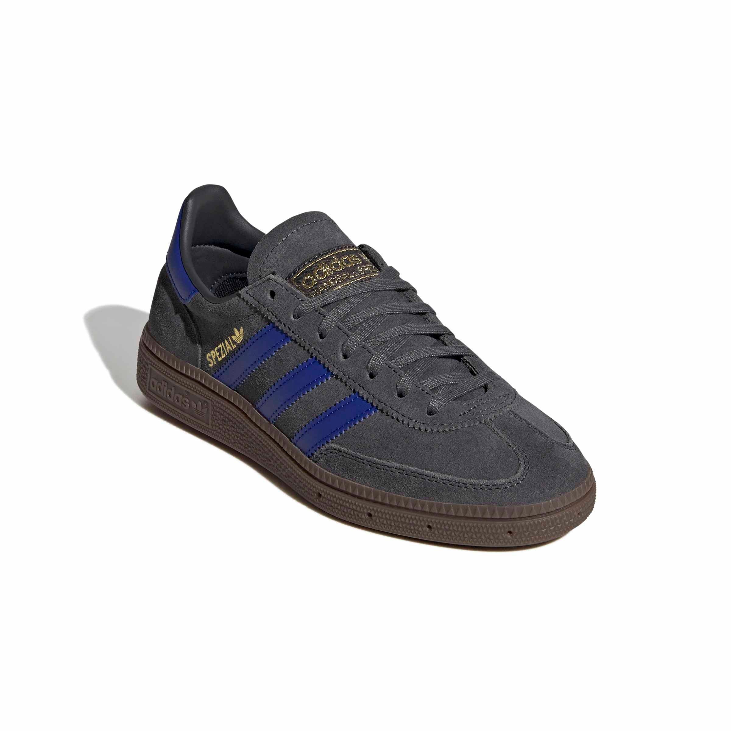 adidas Originals Handball Spezial "Carbon/Lucid Blue/Gum 5" Grade School Boys' Shoe - CARBON/BLUE/GUM Thumbnail View 3