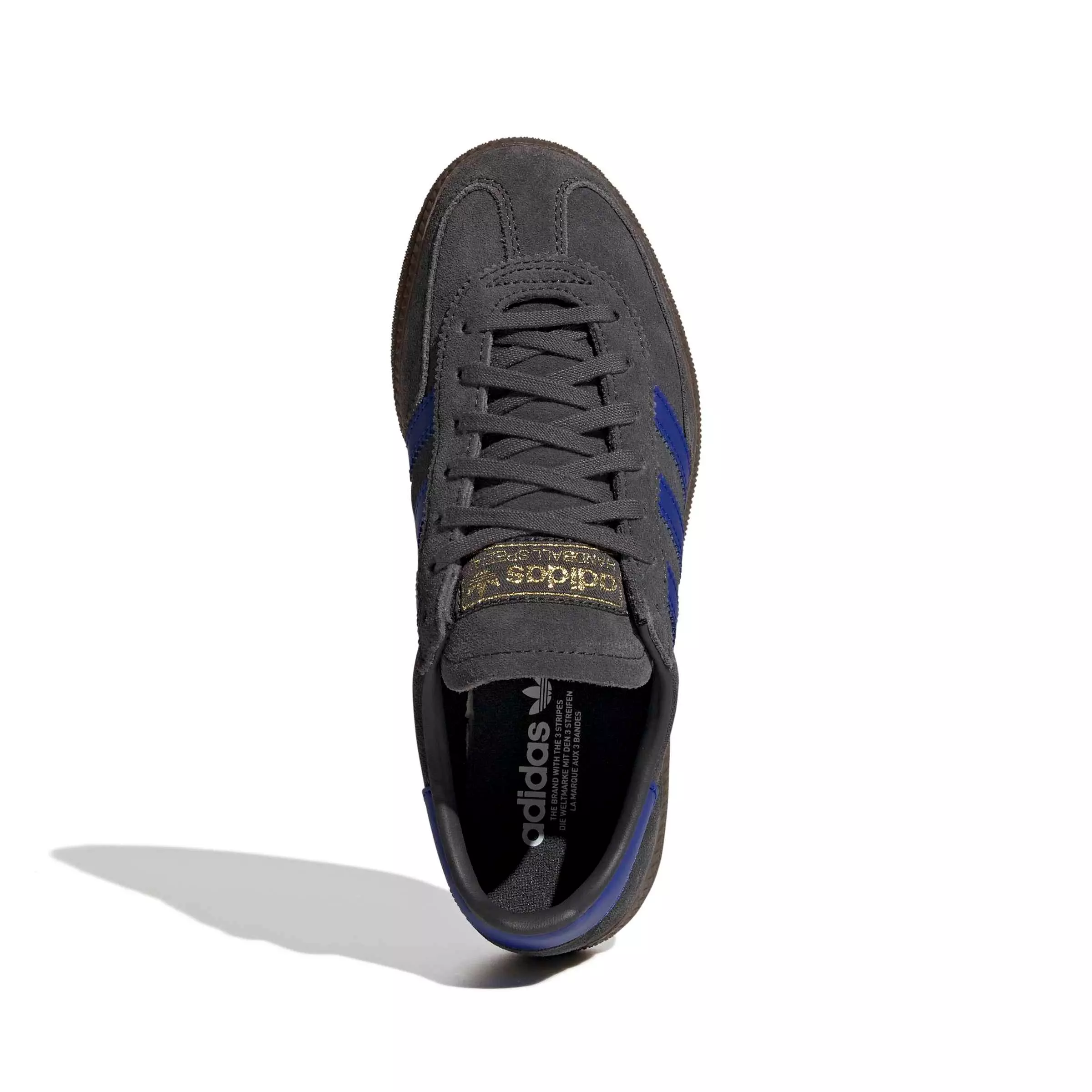 adidas Originals Handball Spezial "Carbon/Lucid Blue/Gum 5" Grade School Boys' Shoe - CARBON/BLUE/GUM