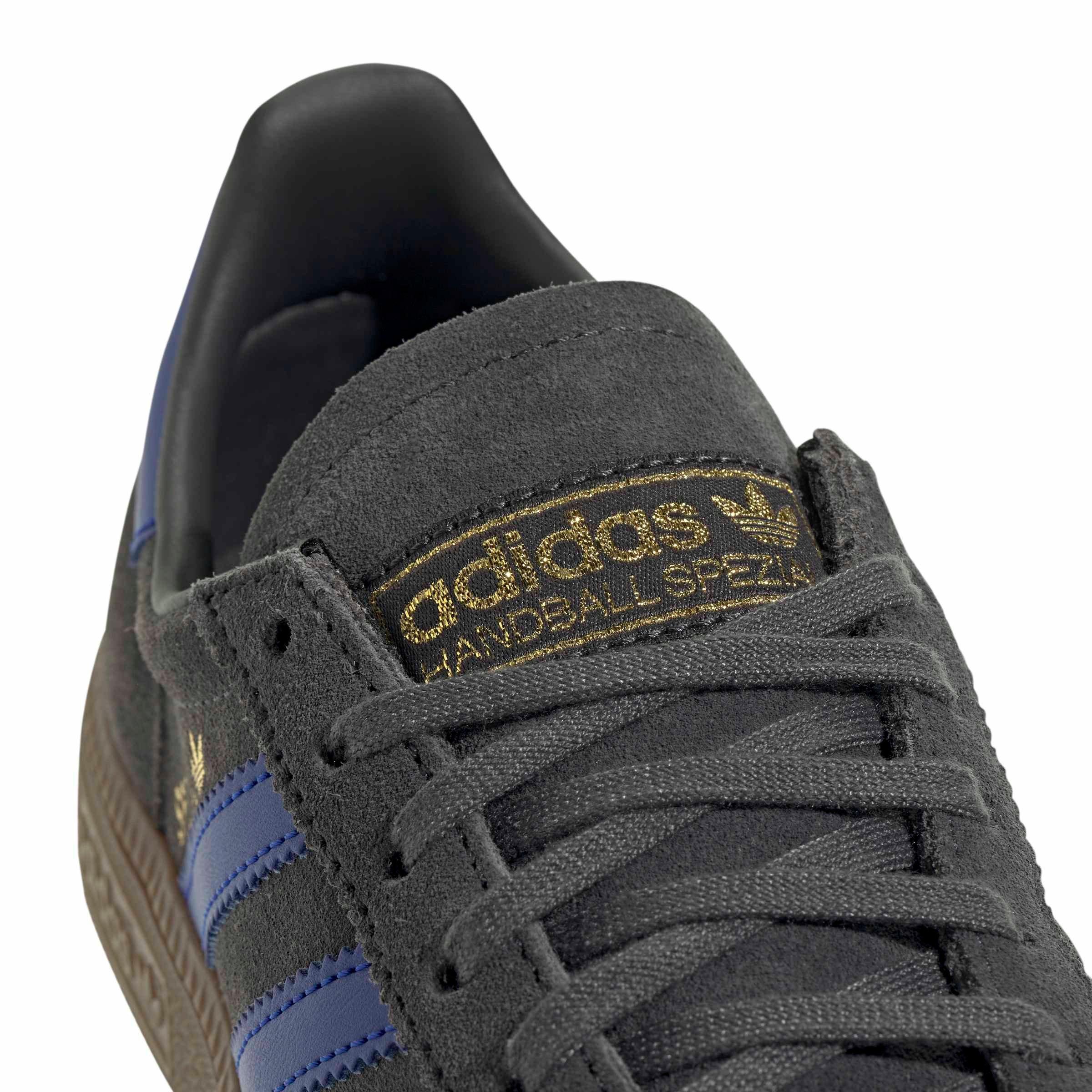 adidas Originals Handball Spezial "Carbon/Lucid Blue/Gum 5" Grade School Boys' Shoe - CARBON/BLUE/GUM Thumbnail View 7