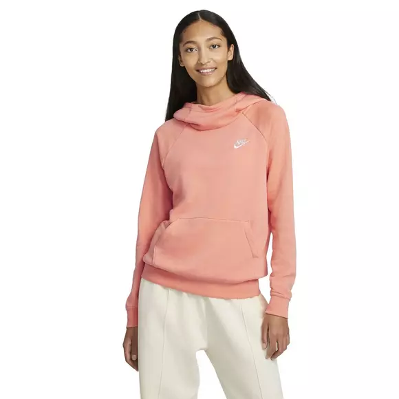 Gran cantidad de Productividad frágil Nike Women's Sportswear Essential Funnel-Neck Fleece Pullover Hoodie