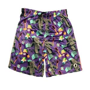 Flow Society Big Boys' Flowcraft Attack Shorts -Purple