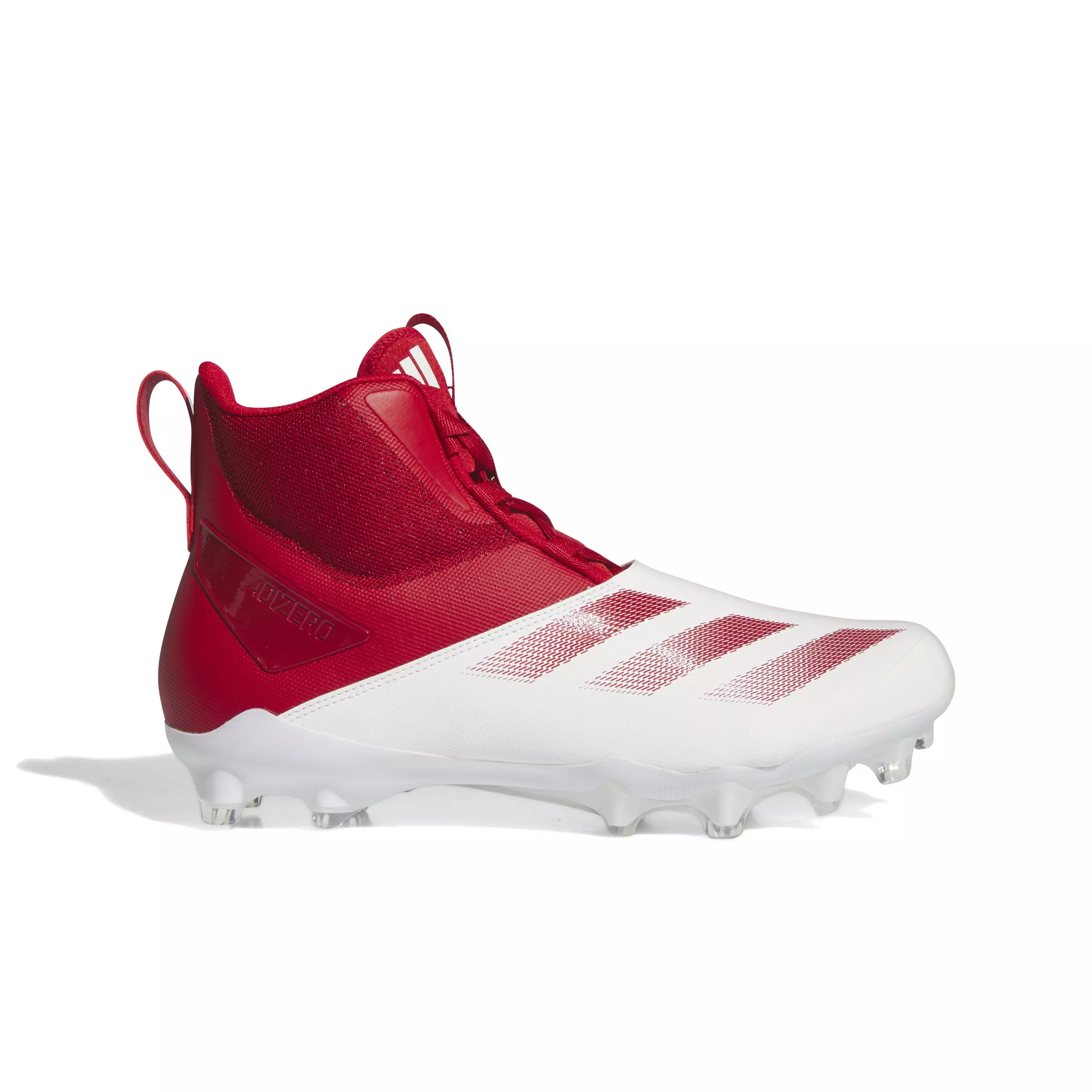 adidas Adizero Chaos Lineman "Ftwr White/Team Power Red 2/Ftwr White" Men's Football Cleat - WHITE/RED/WHITE