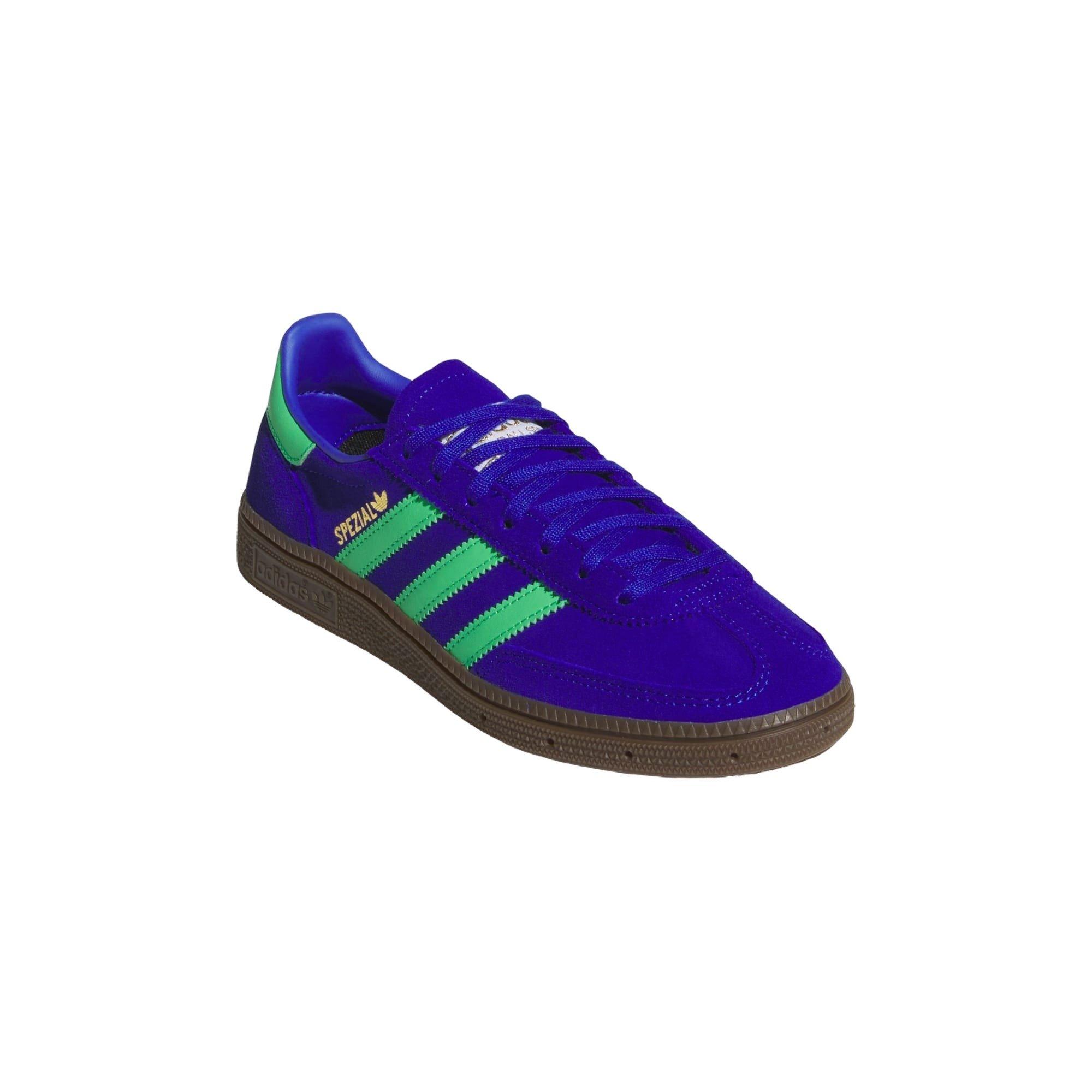 adidas Originals Handball Spezial "Lucid Blue/Semi Screaming Green/Gum 5" Grade School Boys' Shoe - BLUE/GREEN/GUM Thumbnail View 3
