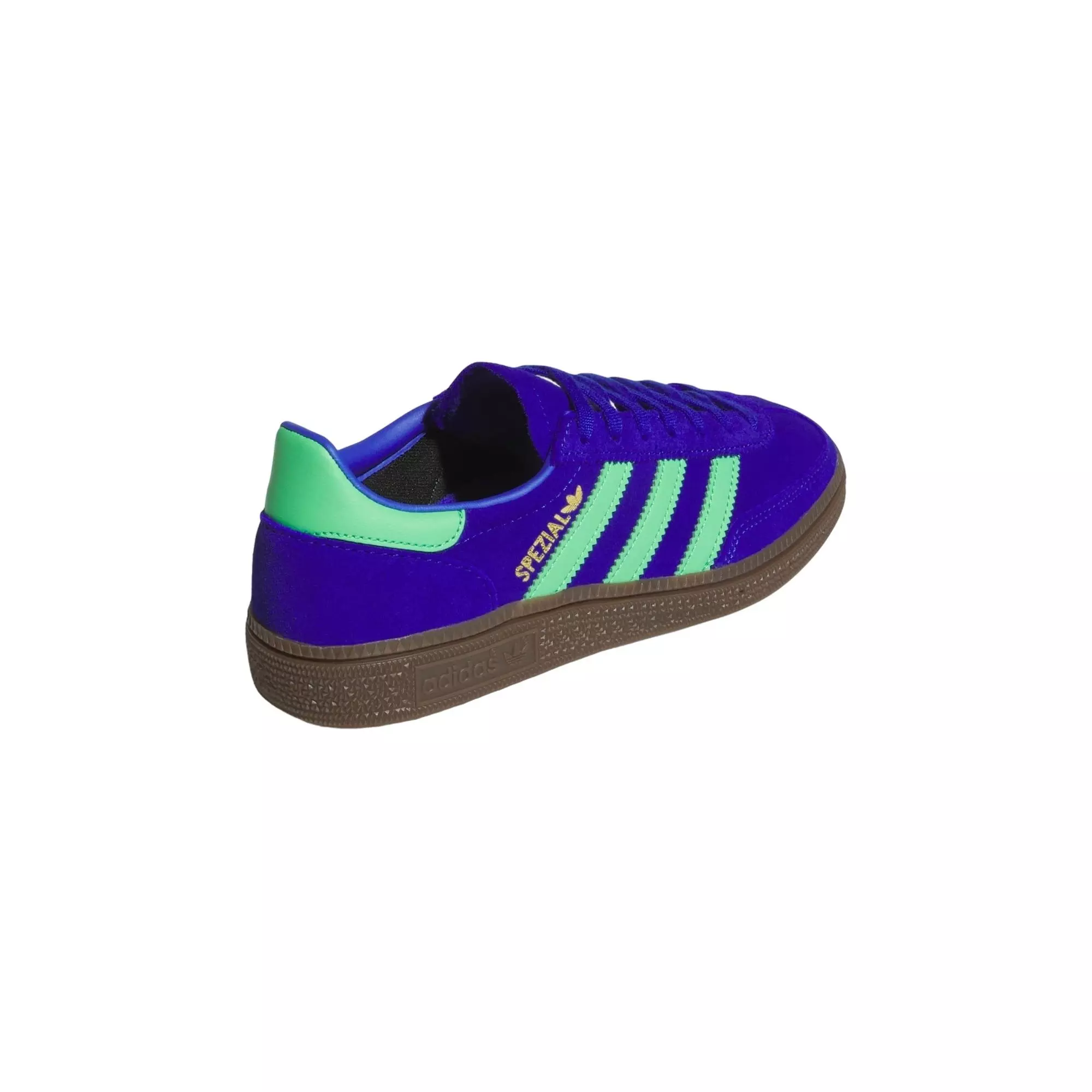 adidas Originals Handball Spezial "Lucid Blue/Semi Screaming Green/Gum Grade School Boys' Shoe - BLUE/GREEN/GUM