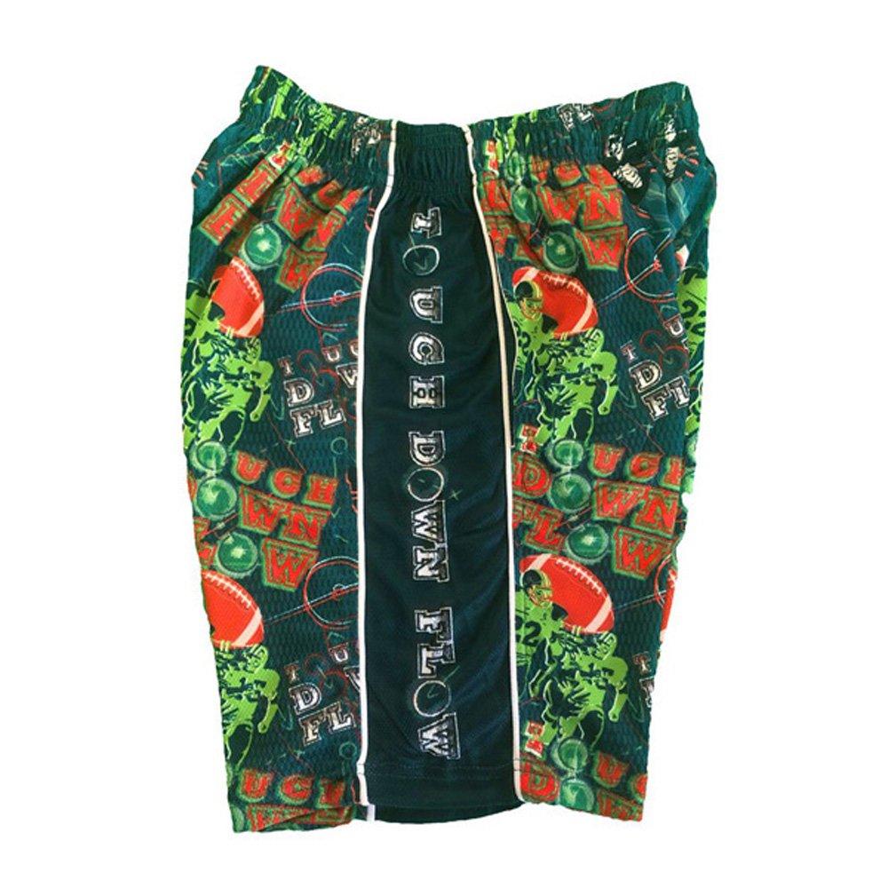 Flow Society Touch Down Flow Big Boys' Green Attack Shorts