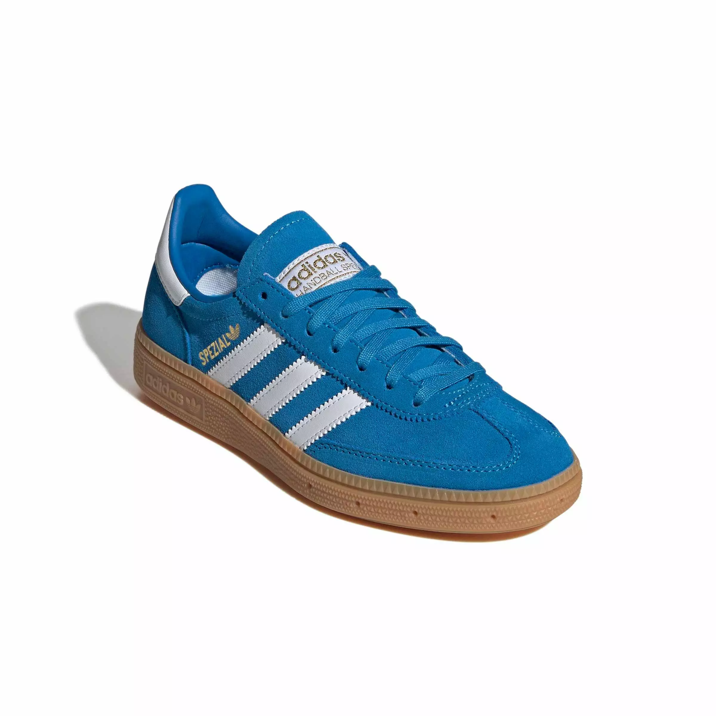 adidas Originals Handball Spezial "Bright Blue/Ftwr White/Gum 3" Grade School Boys' Shoe - BLUE/WHITE/GUM