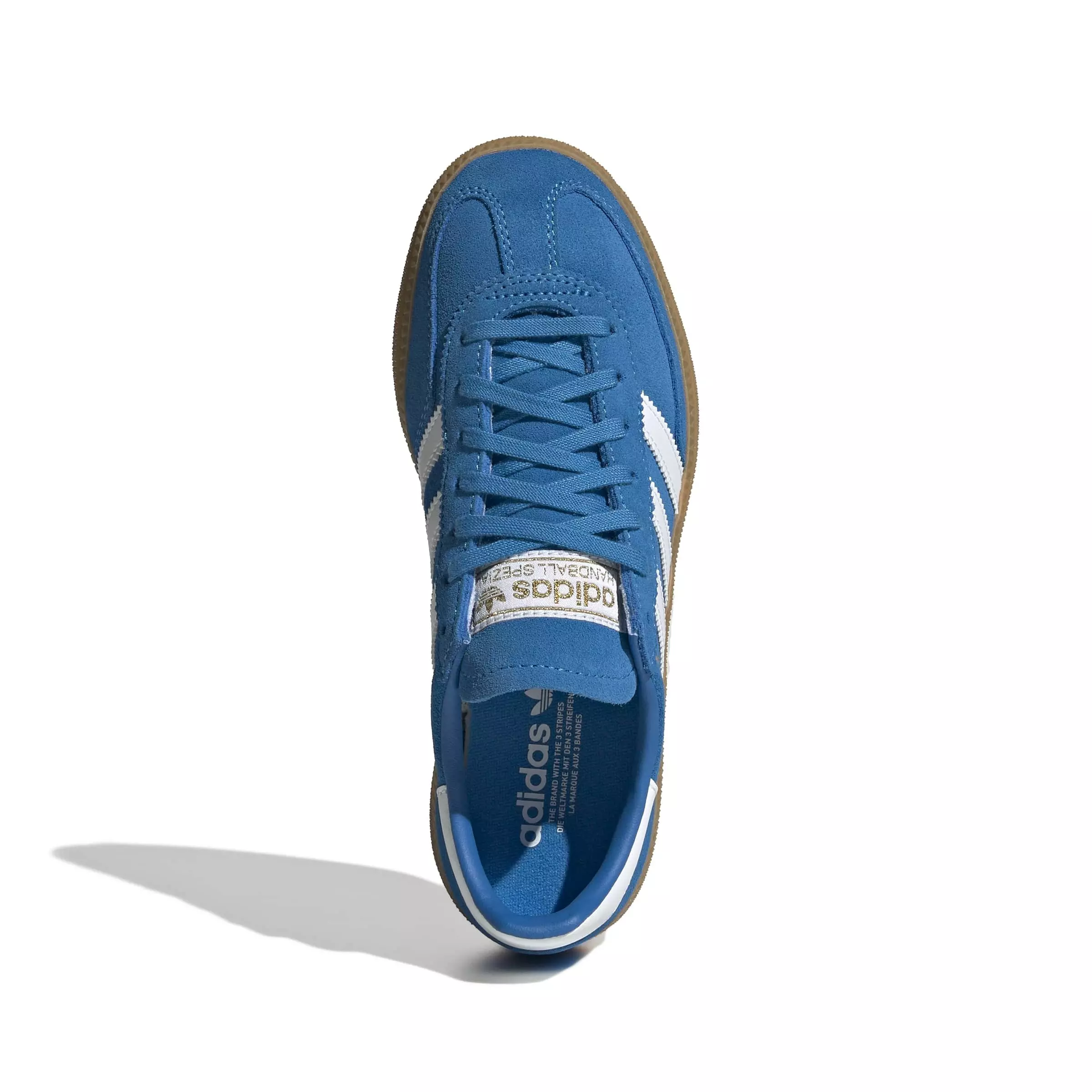 adidas Originals Handball Spezial "Bright Blue/Ftwr White/Gum 3" Grade School Boys' Shoe - BLUE/WHITE/GUM