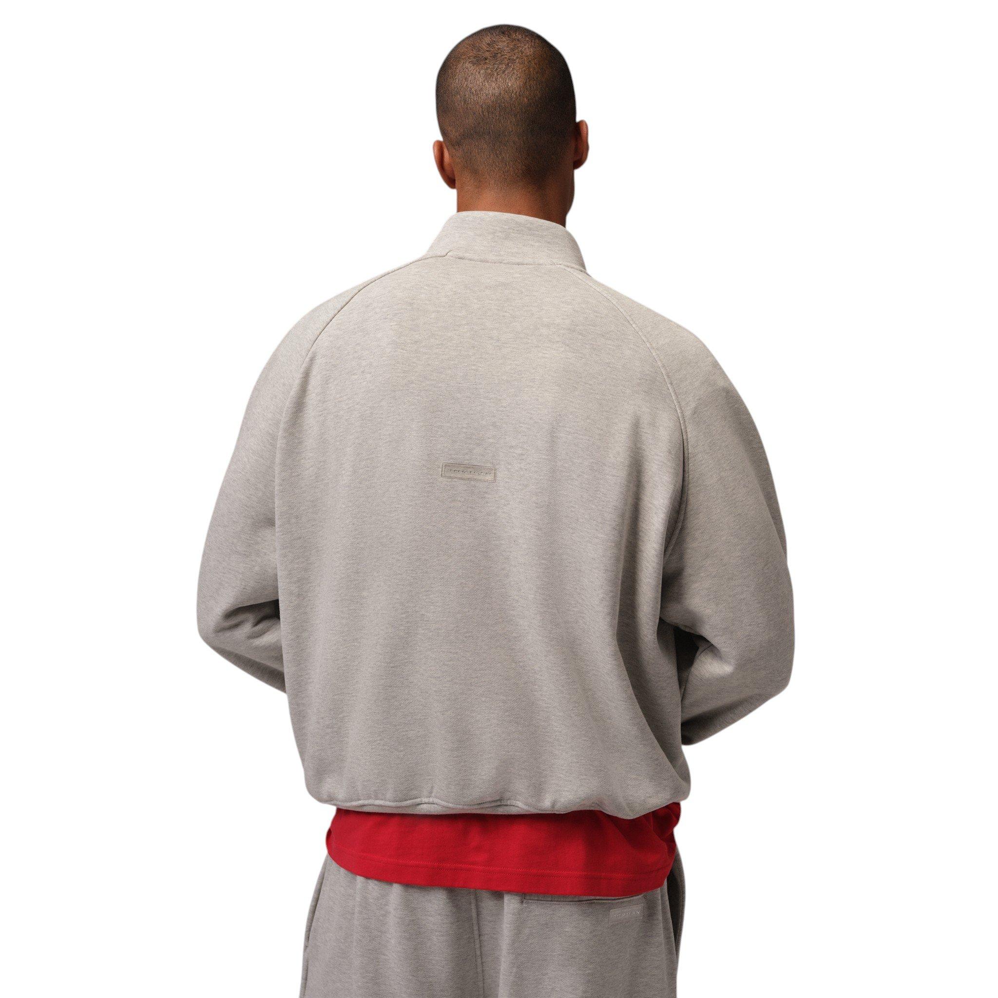 Jordan Men's Flight Fleece 1/4-Zip Top - Grey - GREY