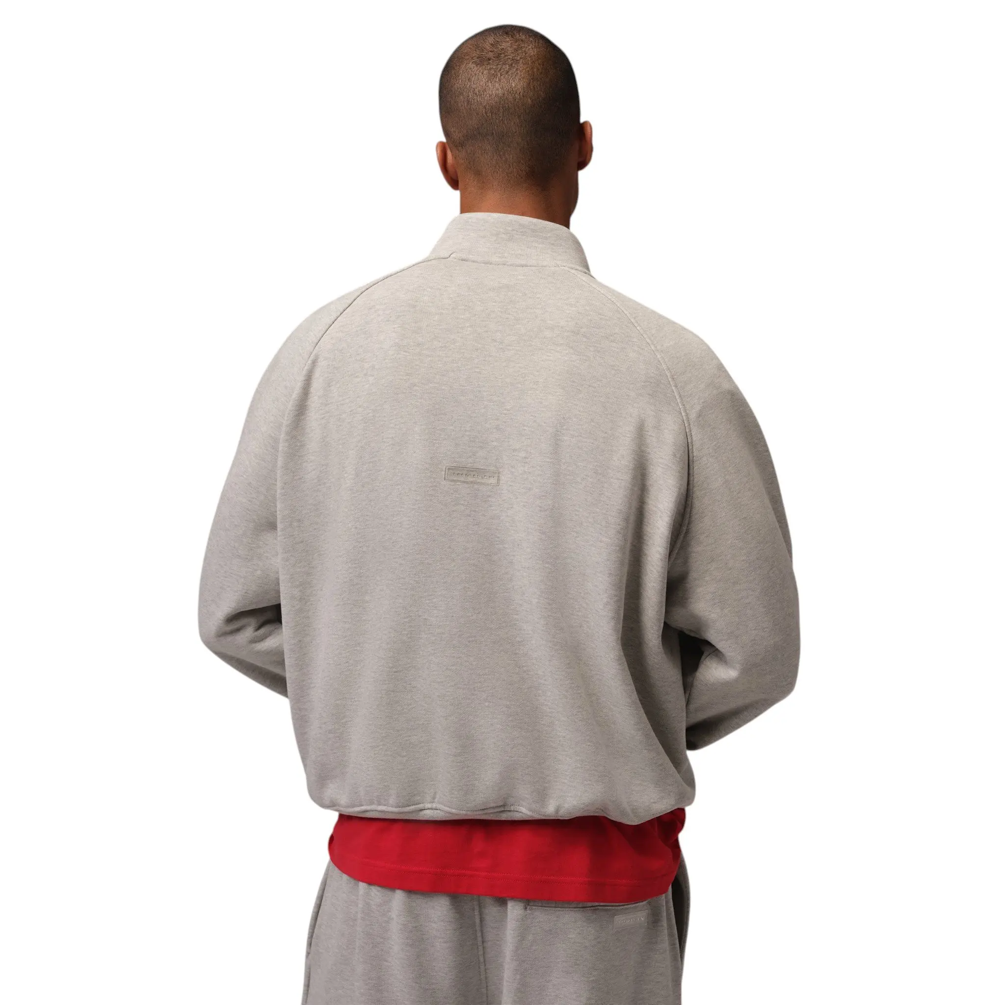 Jordan Men's Flight Fleece 1/4-Zip Top - Grey - GREY