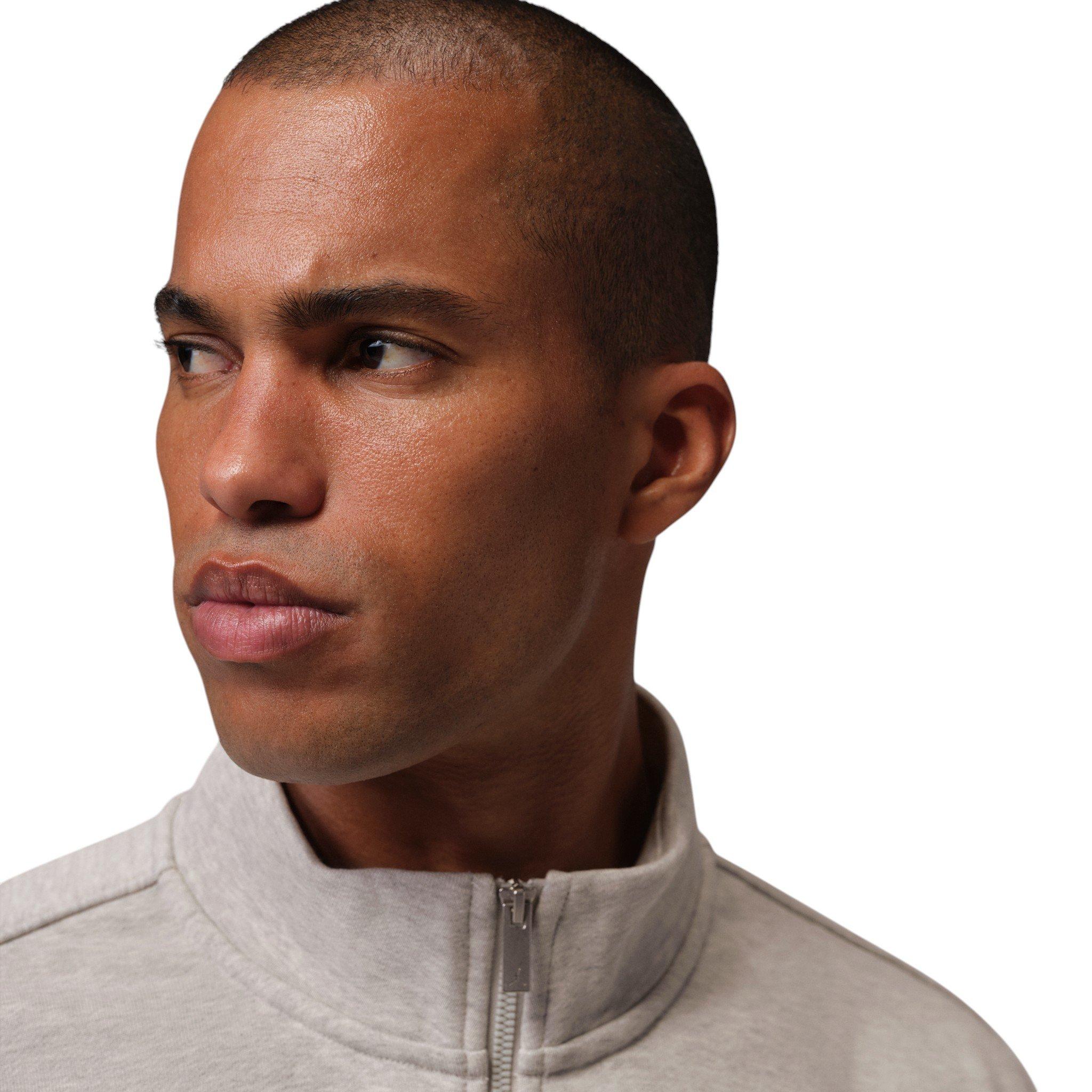 Jordan Men's Flight Fleece 1/4-Zip Top - Grey - GREY