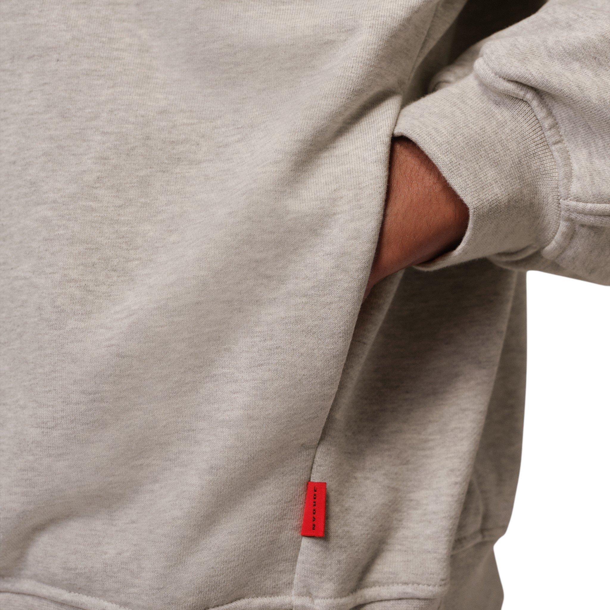 Jordan Men's Flight Fleece 1/4-Zip Top - Grey - GREY