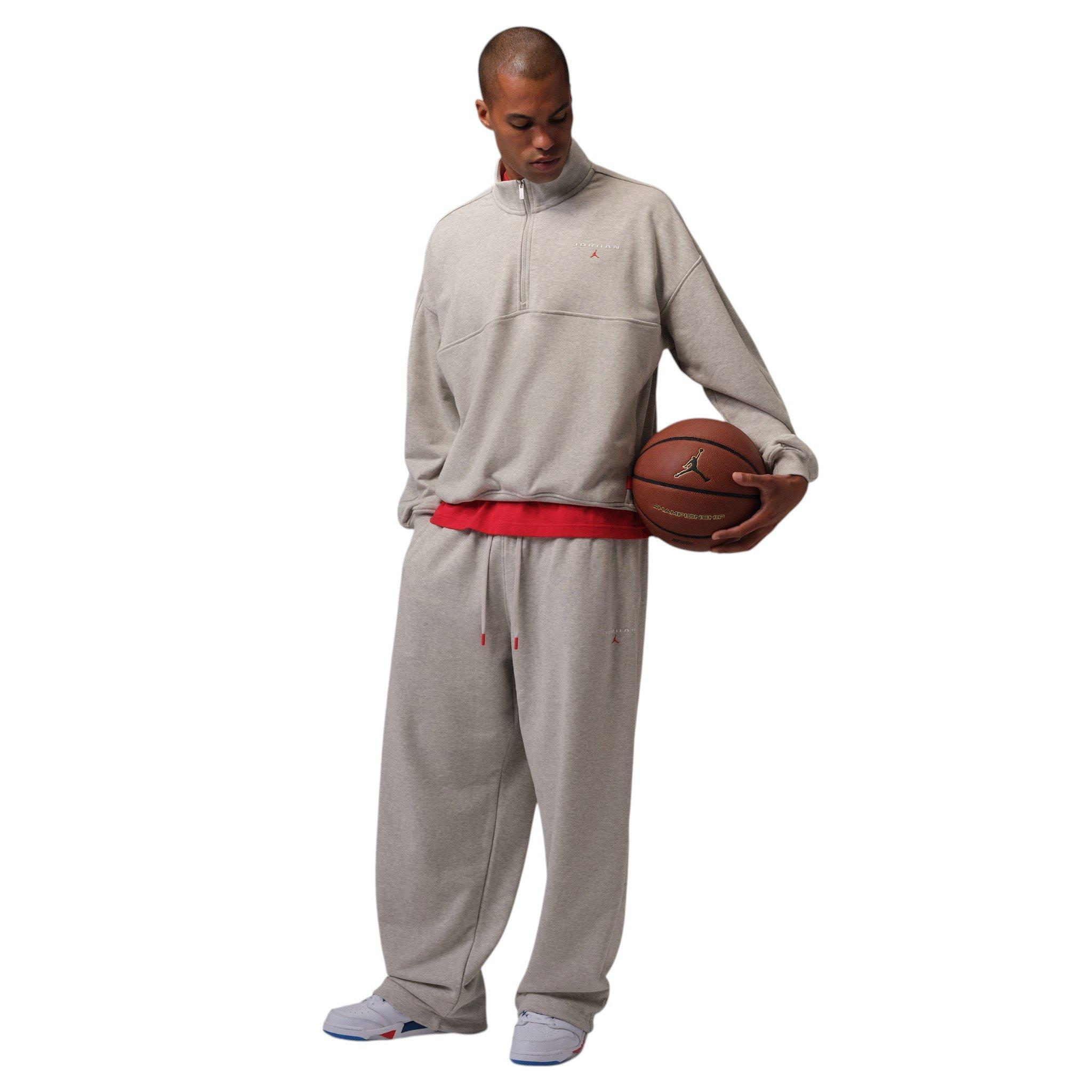 Jordan Men's Flight Fleece 1/4-Zip Top - Grey - GREY