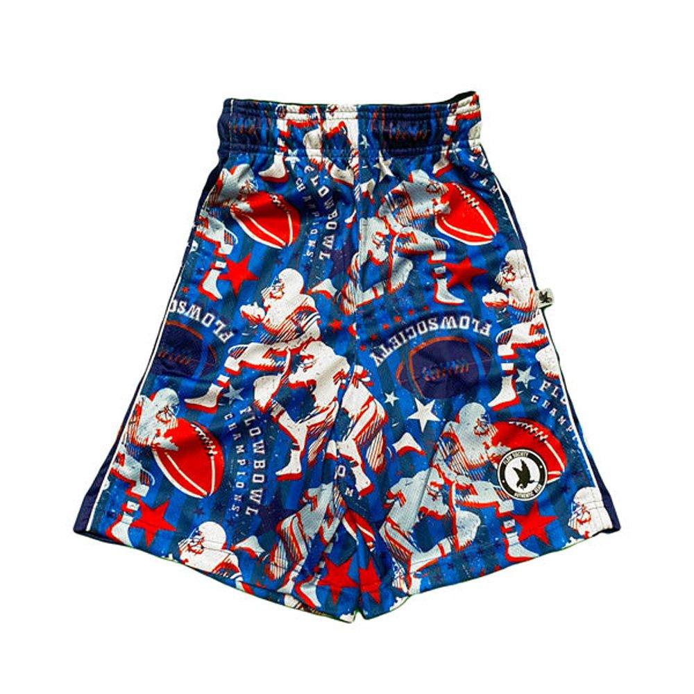 Flow Society Big Boys' Flow Bowl Football Attack Shorts - Blue - BLUE Thumbnail View 1