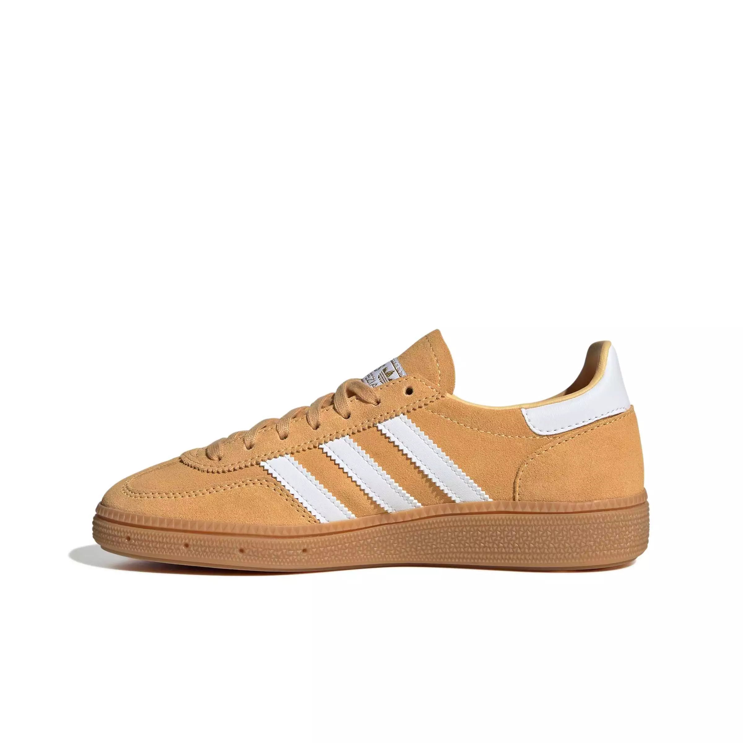 adidas Originals Handball Spezial "Semi Ice Tangerine/Ftwr White/Gum 3" Grade School Boys' Shoe - TANGERINE/WHITE/GUM
