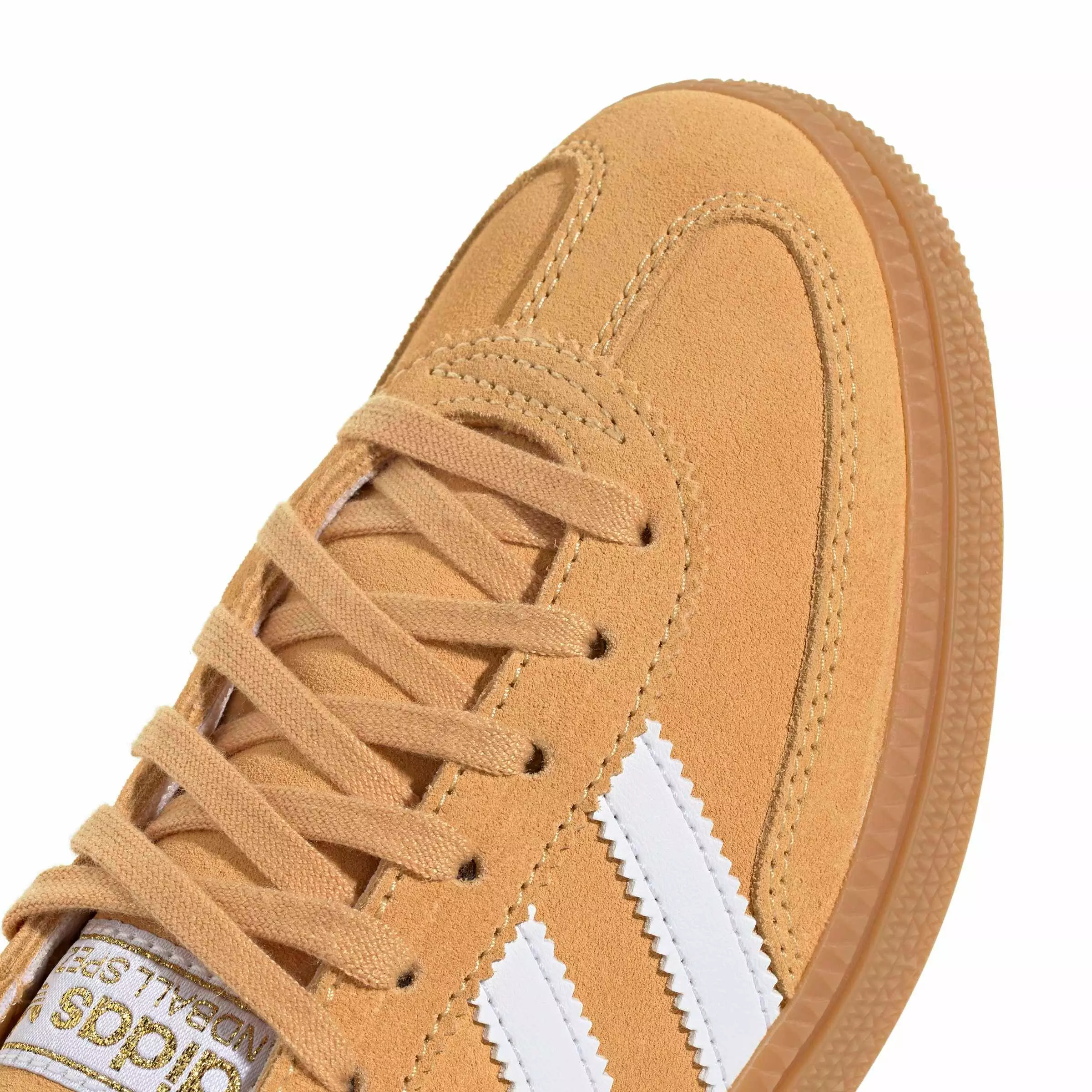 adidas Originals Handball Spezial "Semi Ice Tangerine/Ftwr White/Gum 3" Grade School Boys' Shoe - TANGERINE/WHITE/GUM
