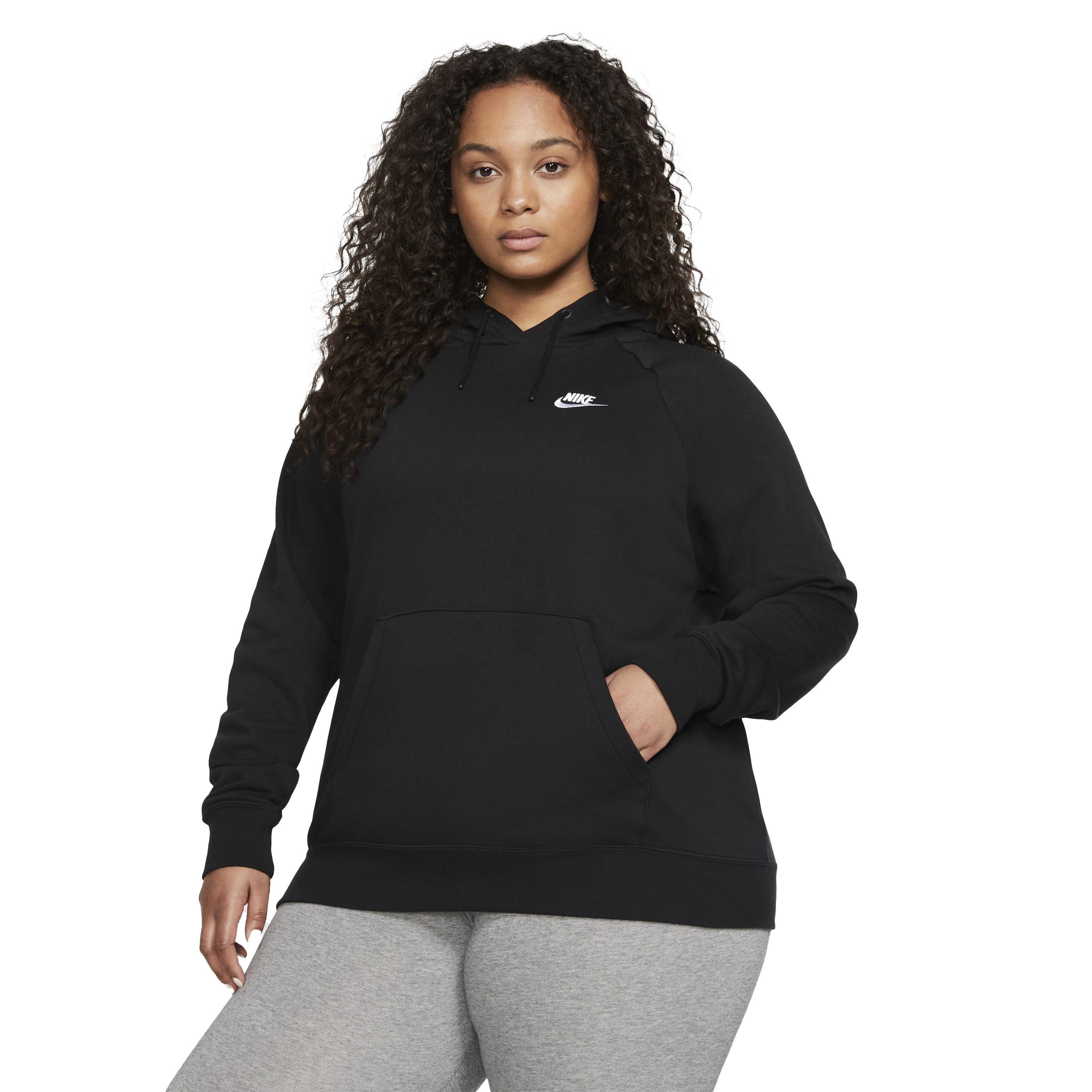 Nike Women's Sportswear Essential Fleece Pullover Hoodie-Plus Size -  Hibbett