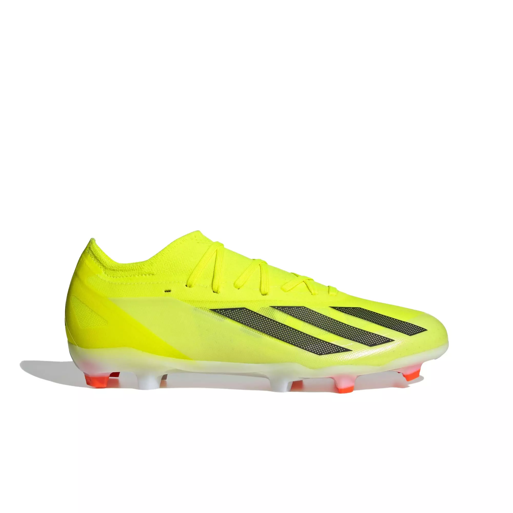 adidas X Crazyfast Pro Firm Ground "Solar Yellow 2/Black/White" Grade School Kids' Soccer Cleat - YELLOW/BLACK/WHITE